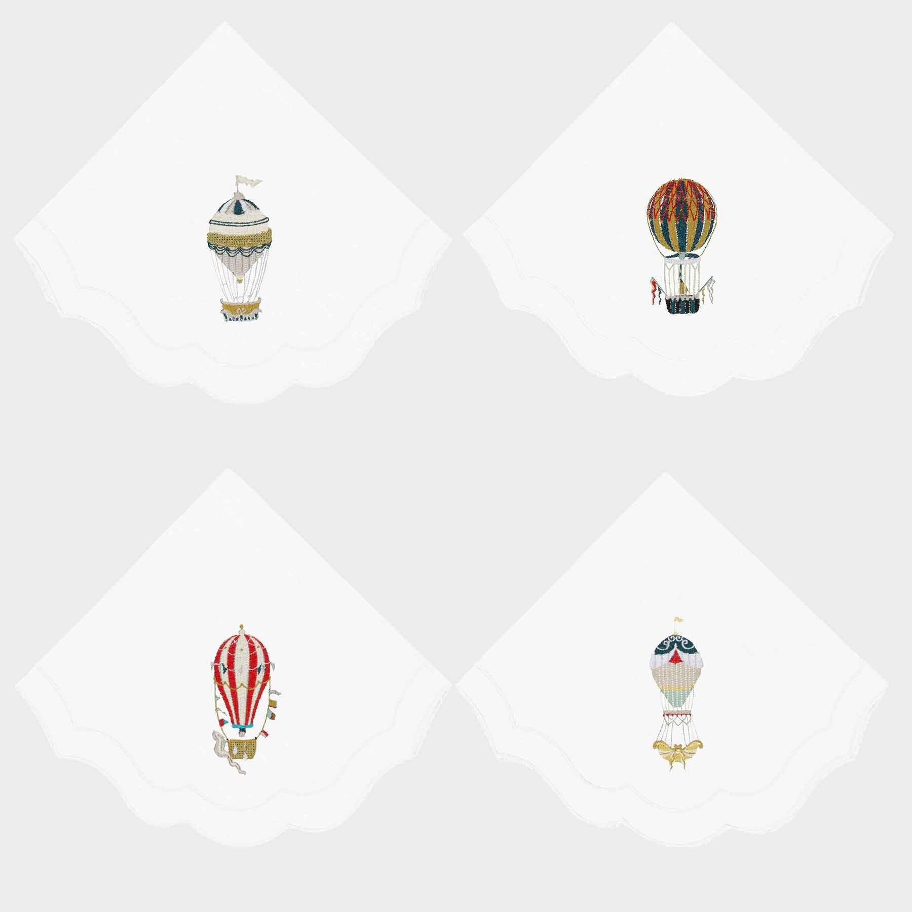 Hot Air Balloon Parentesi Oval Napkin (Set of 4)
