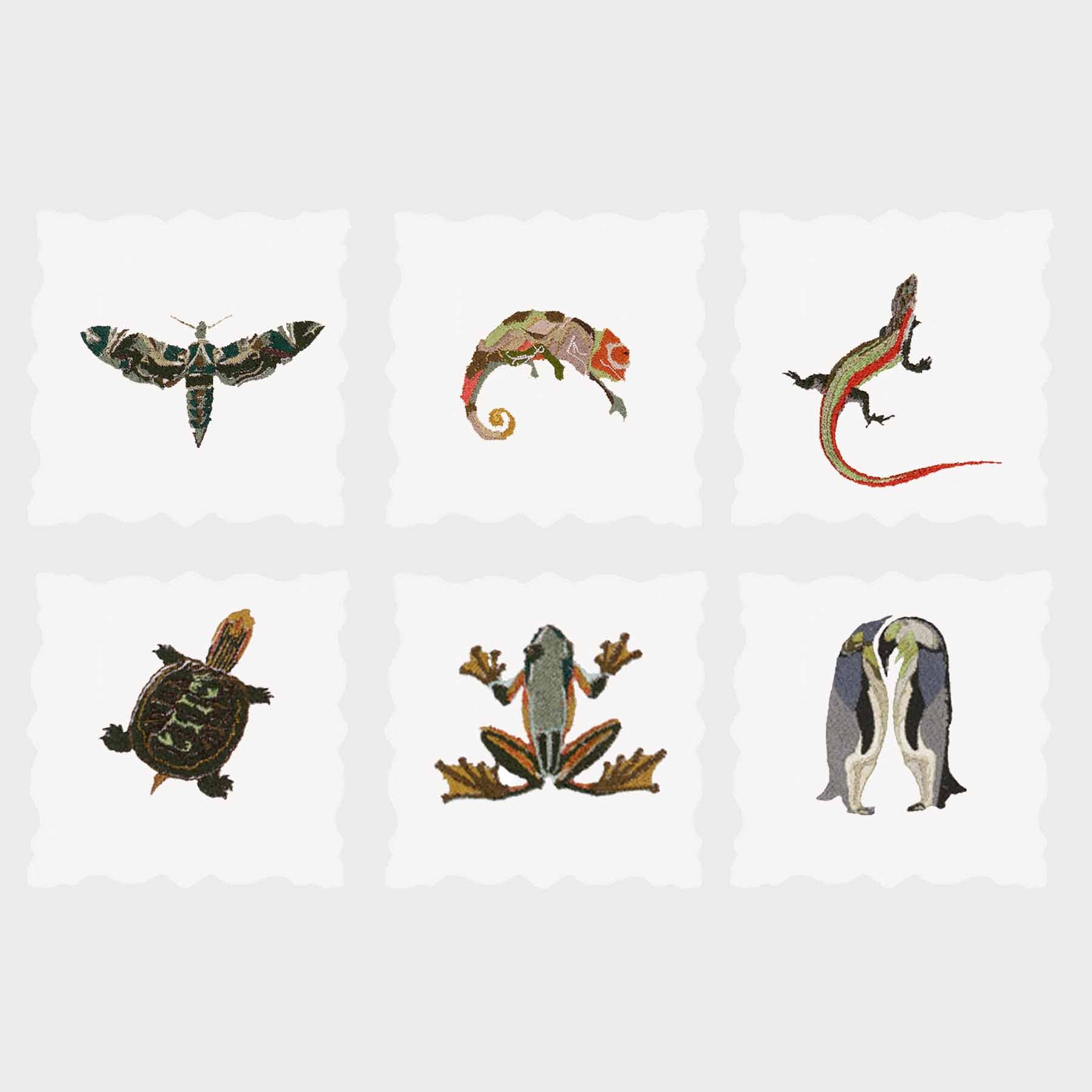 Exotic Animals Angelina Cocktail Napkin (Set of 6)