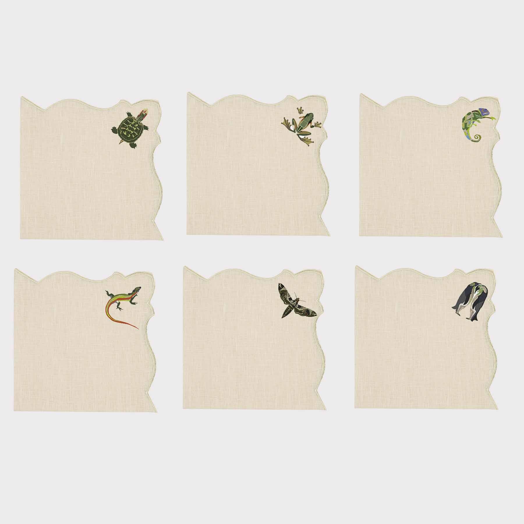 Exotic Animals Angelina Napkin (Set of 6)