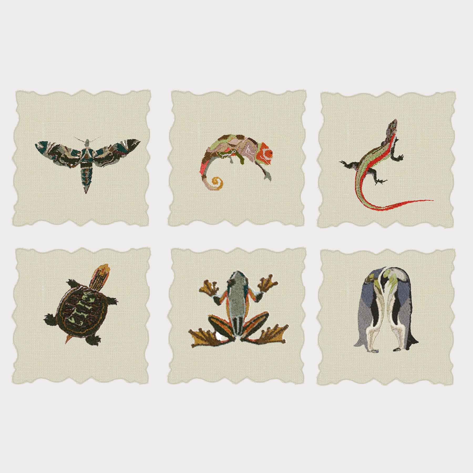 Exotic Animals Angelina Cocktail Napkin (Set of 6)