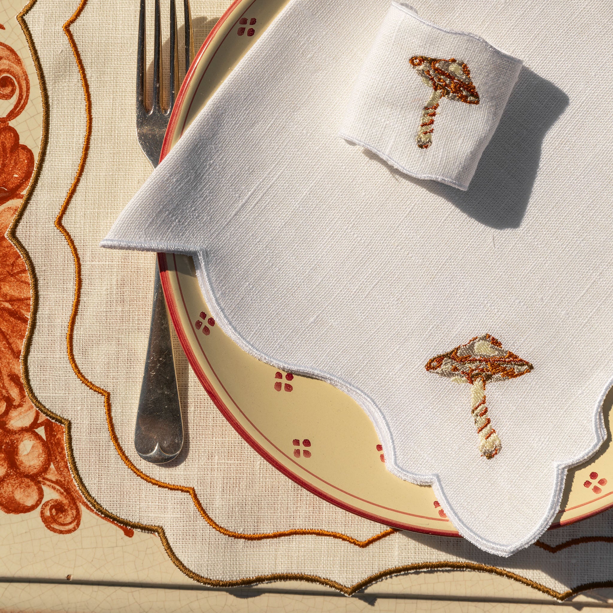 Wild Mushrooms Angelina Napkin