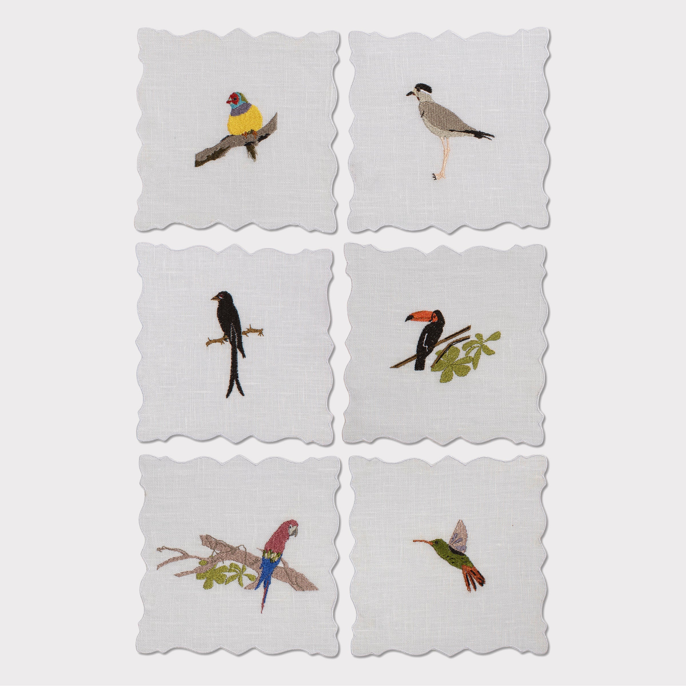 Birds Angelina Coaster (Set of 6)