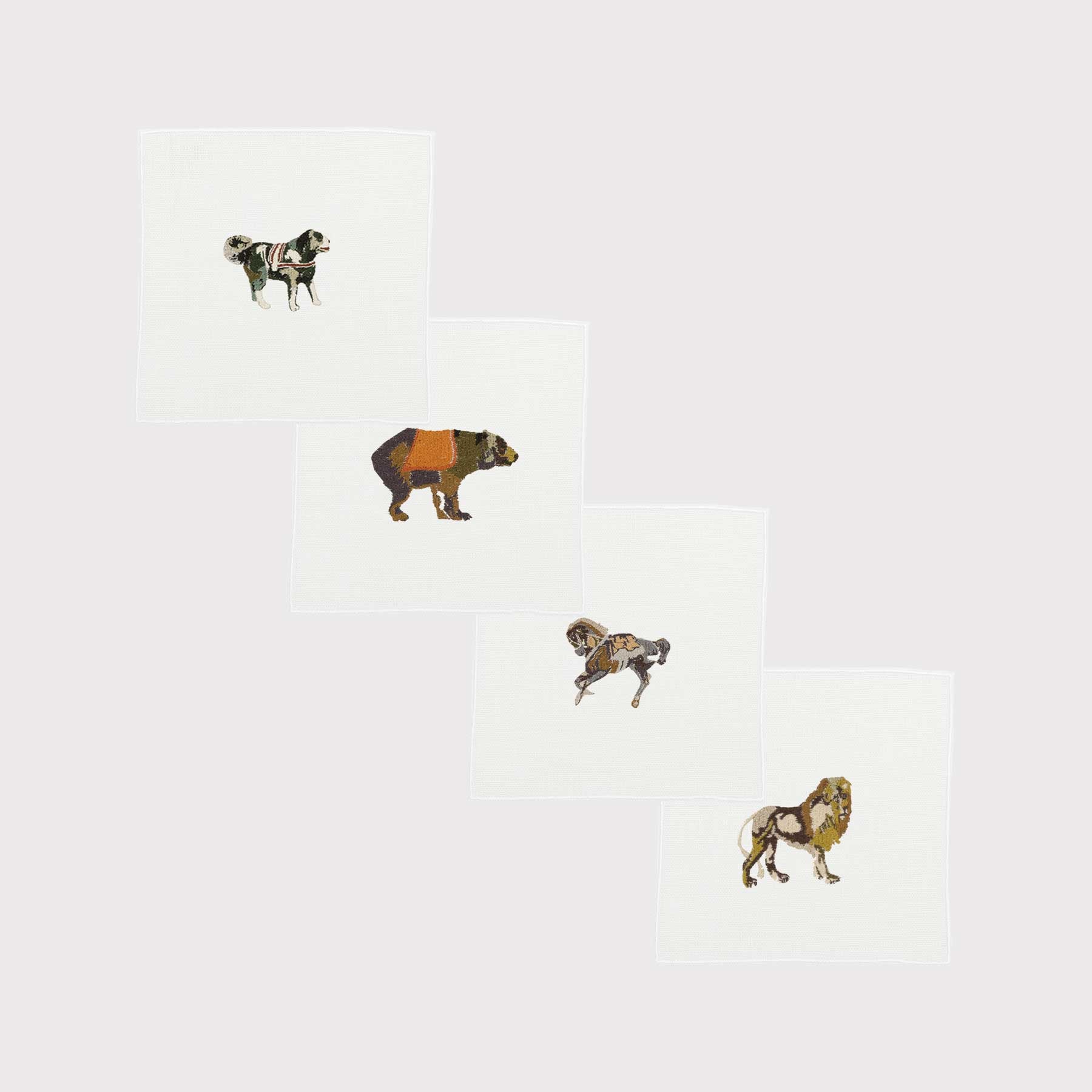 Sottobicchieri Quadro Folk Animals (set da 4)