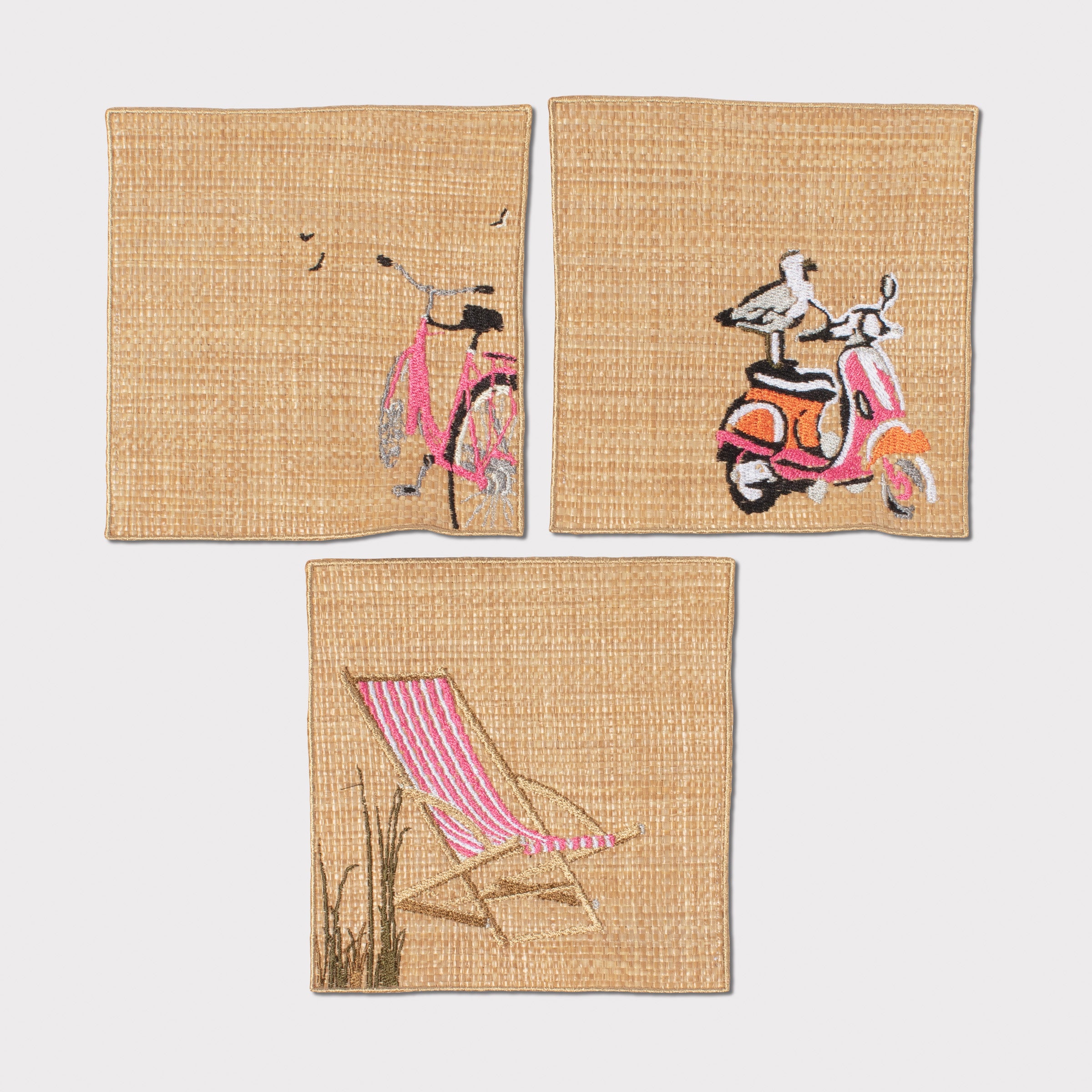 #color_raffia, fuschia & tigerlily