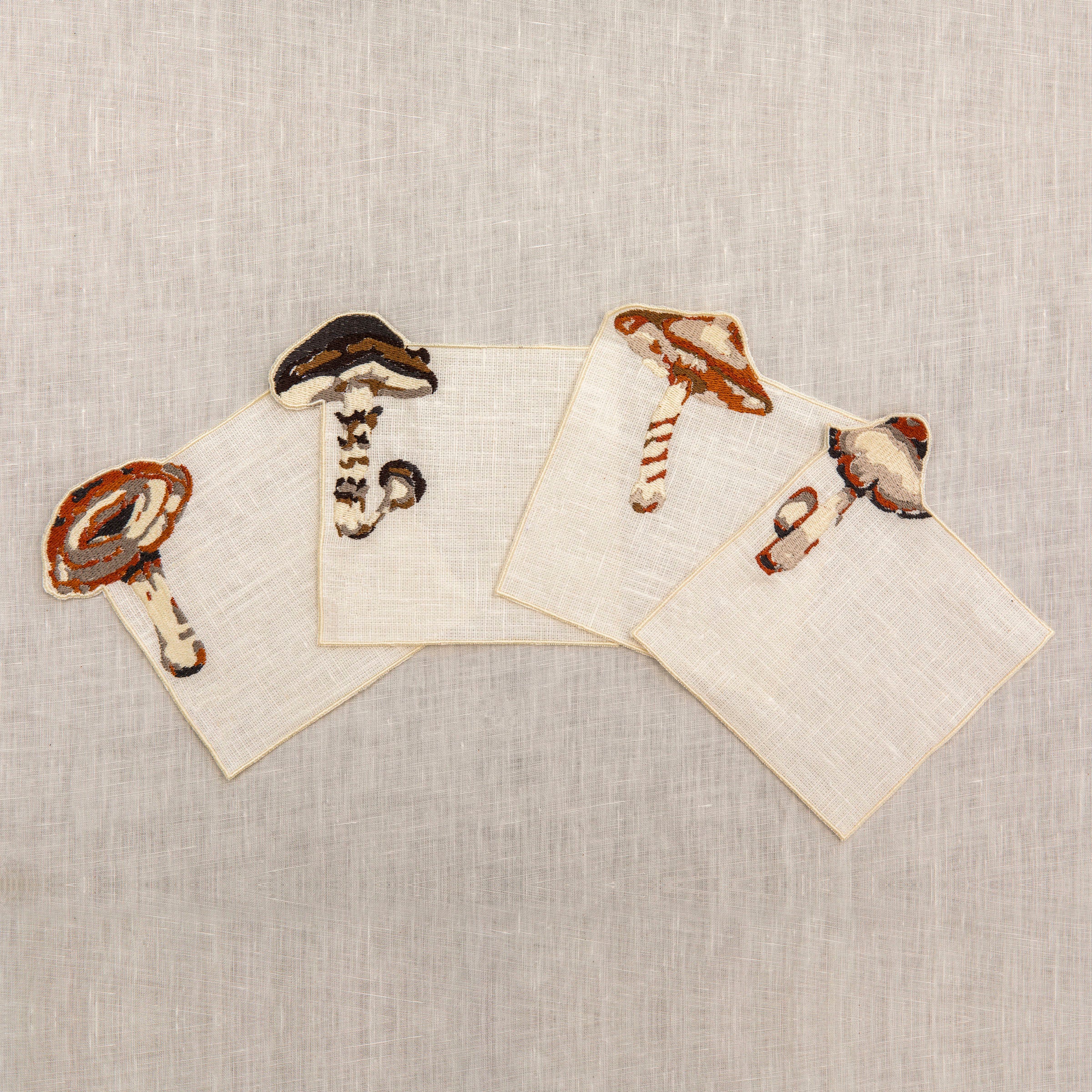 Sottobicchieri Quadro Wild Mushrooms (Set da 4)