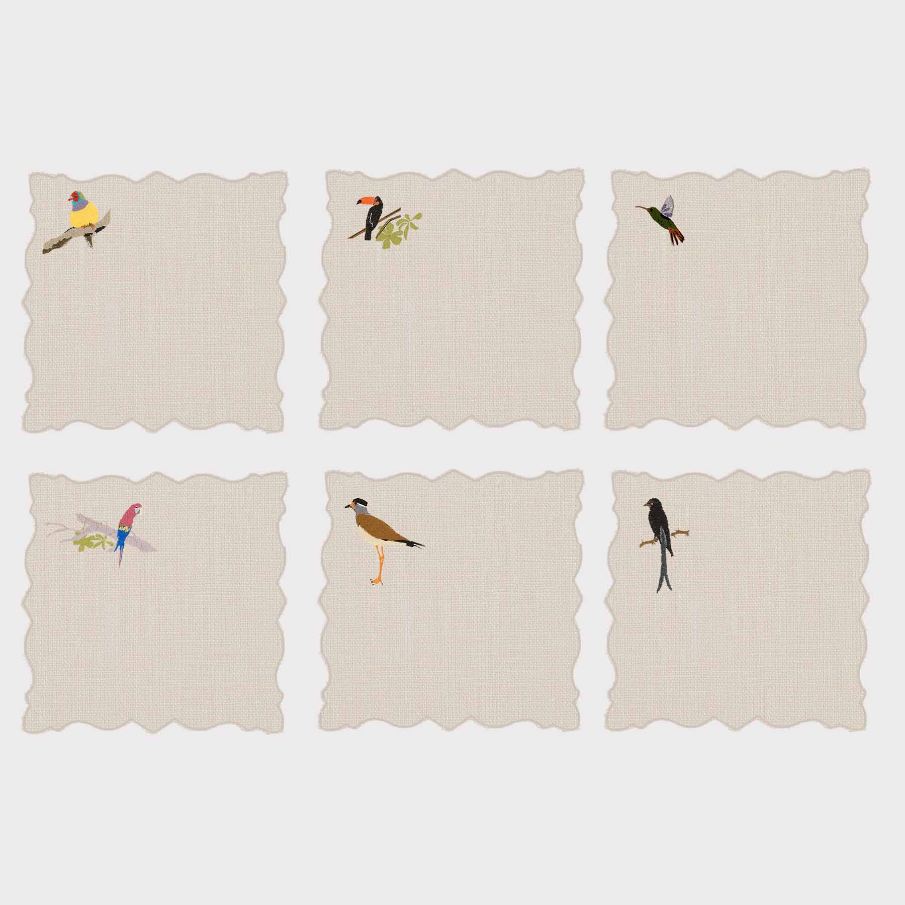 Birds Angelina Coaster (Set of 6)
