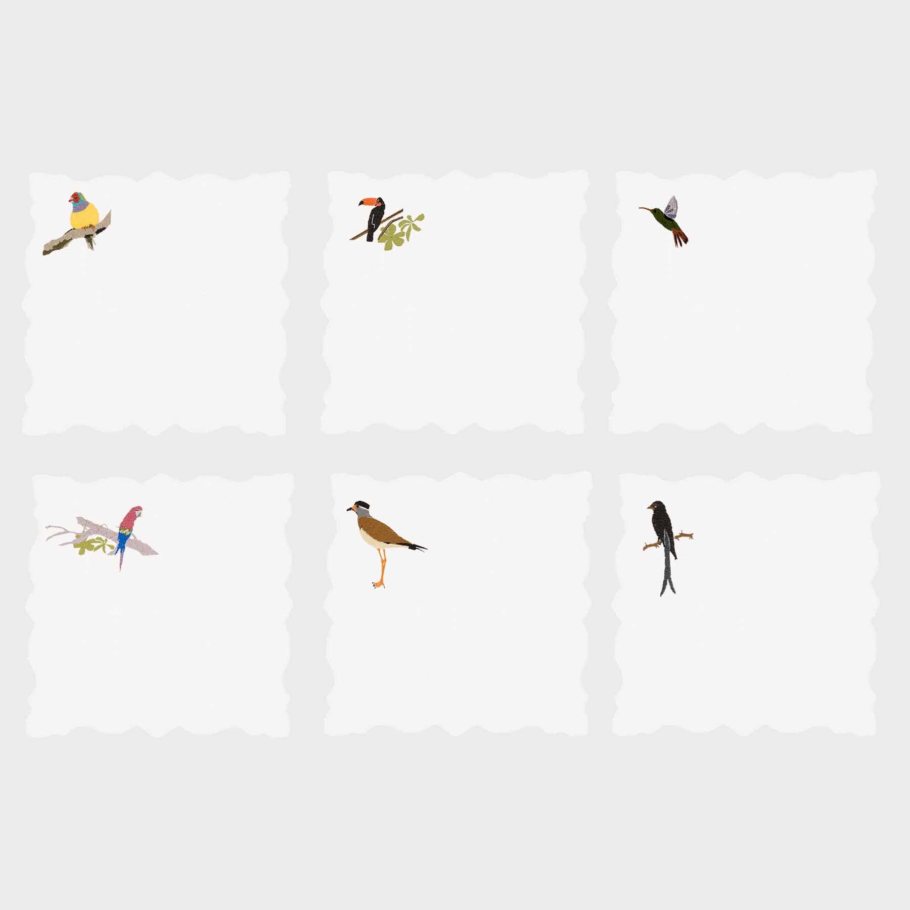 Birds Angelina Cocktail Napkin (Set of 6)