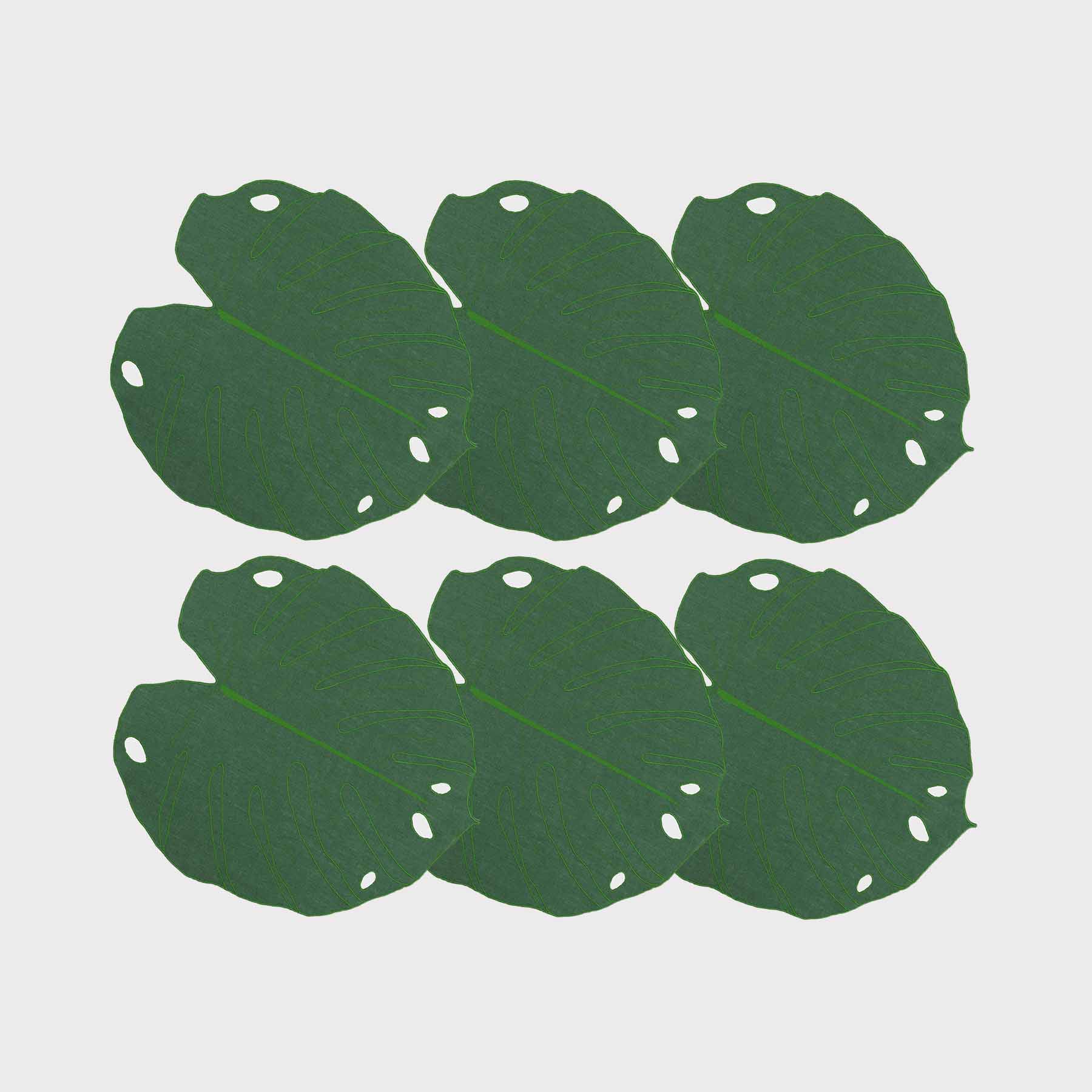 Monstera Leaf Coaster (Set of 6)
