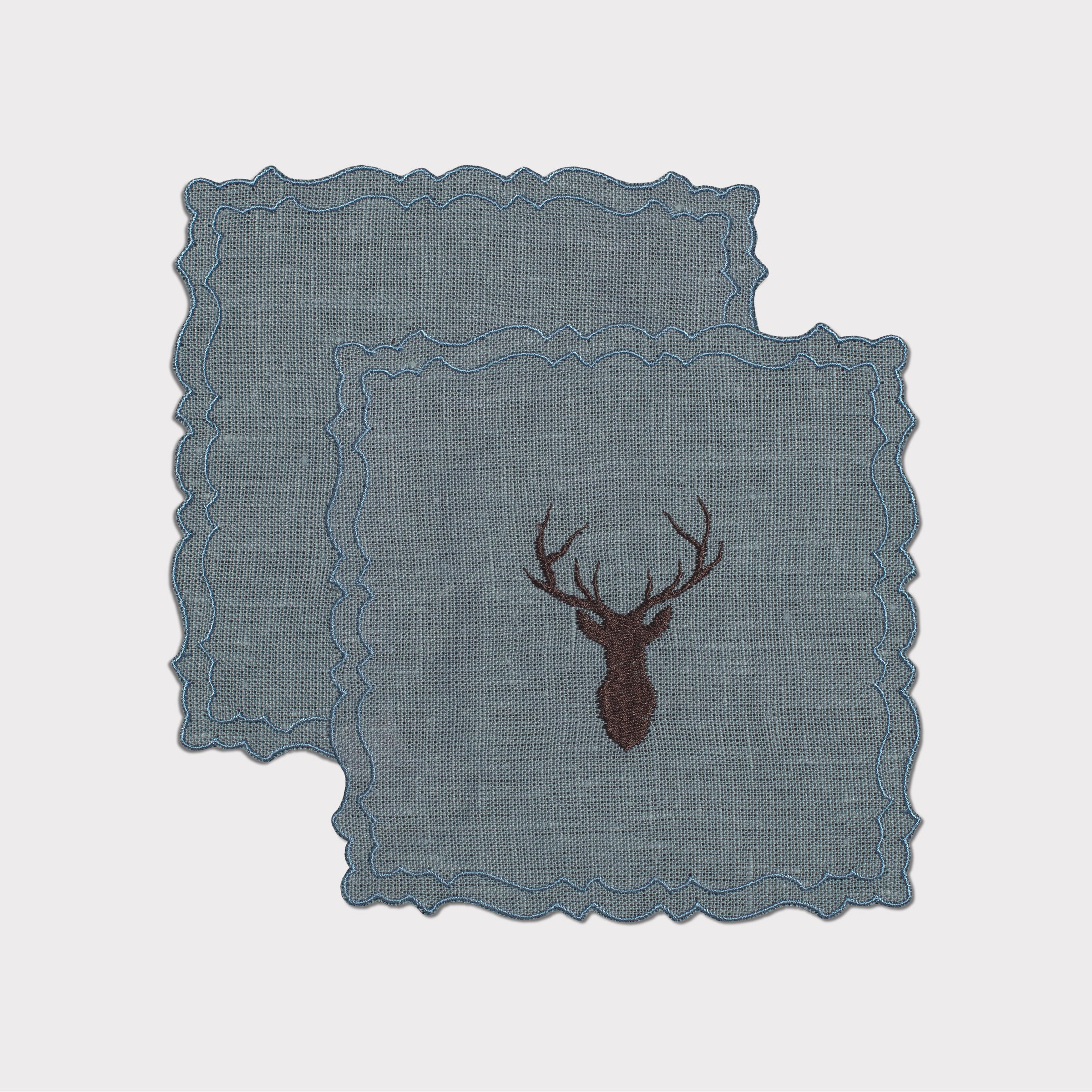 Mountain Deer Cake Cocktail Napkin (Set of 2)