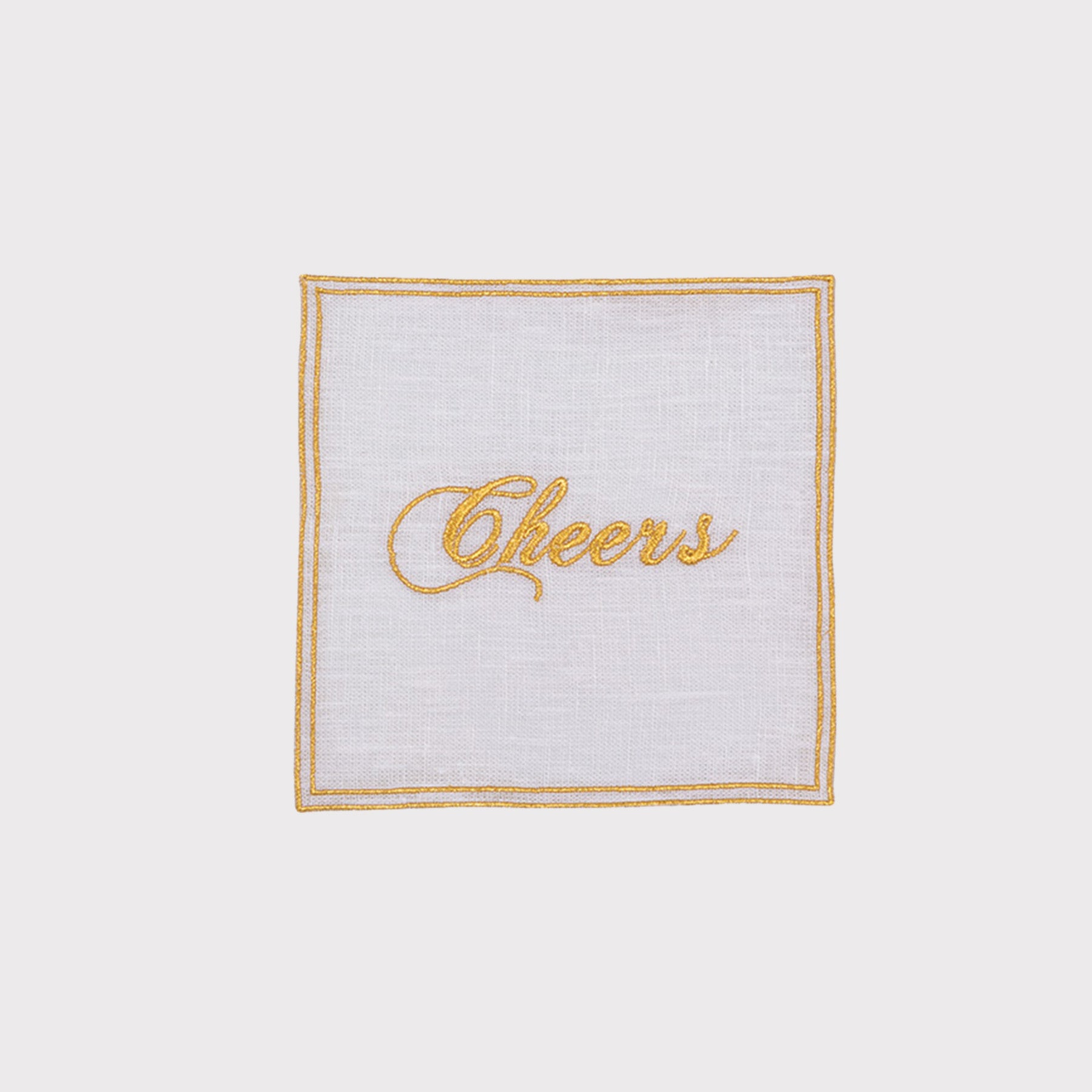 Cheers Doppio Quadro Cocktail Napkin (Set of 4)