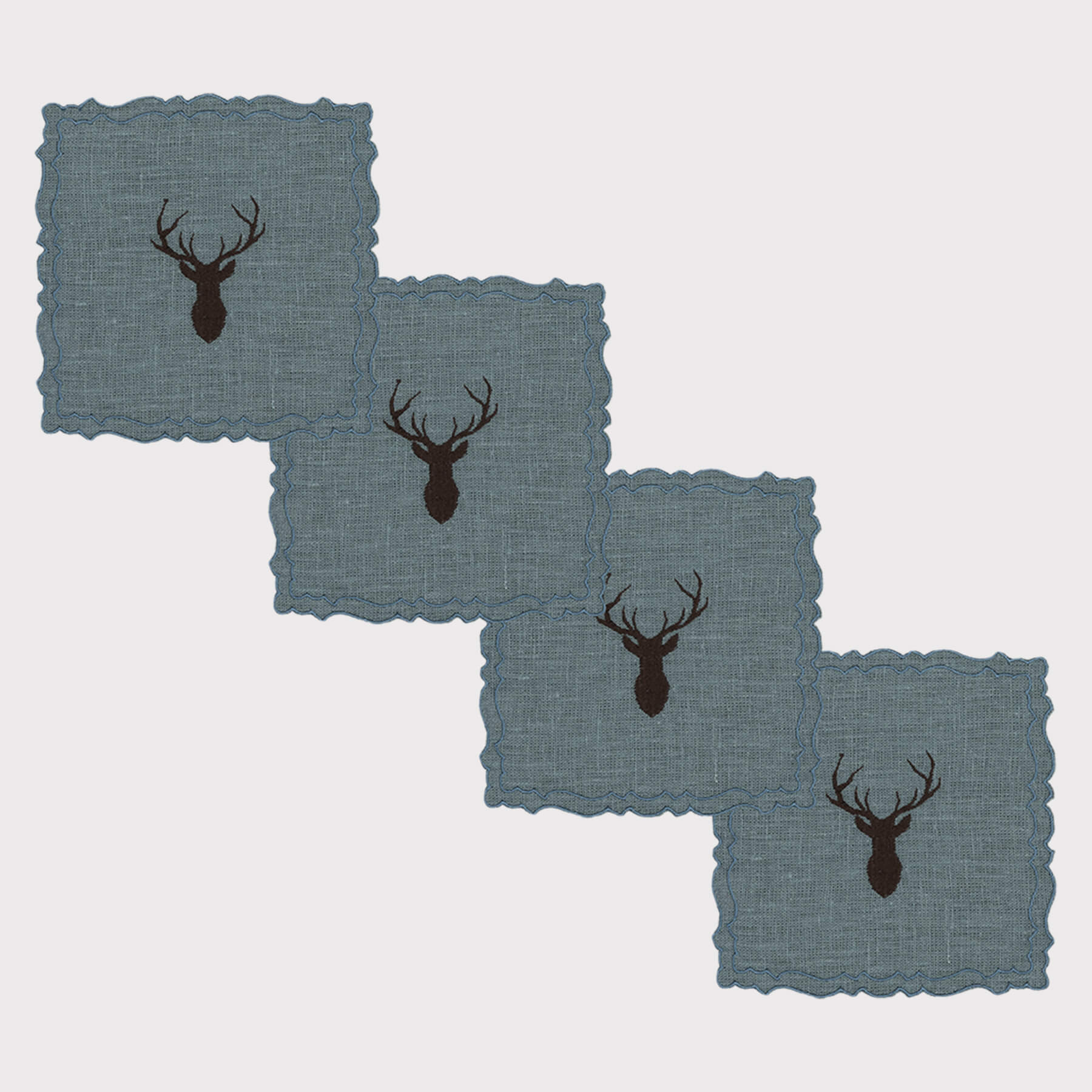 Mountain Deer Cake Coaster (Set of 4)