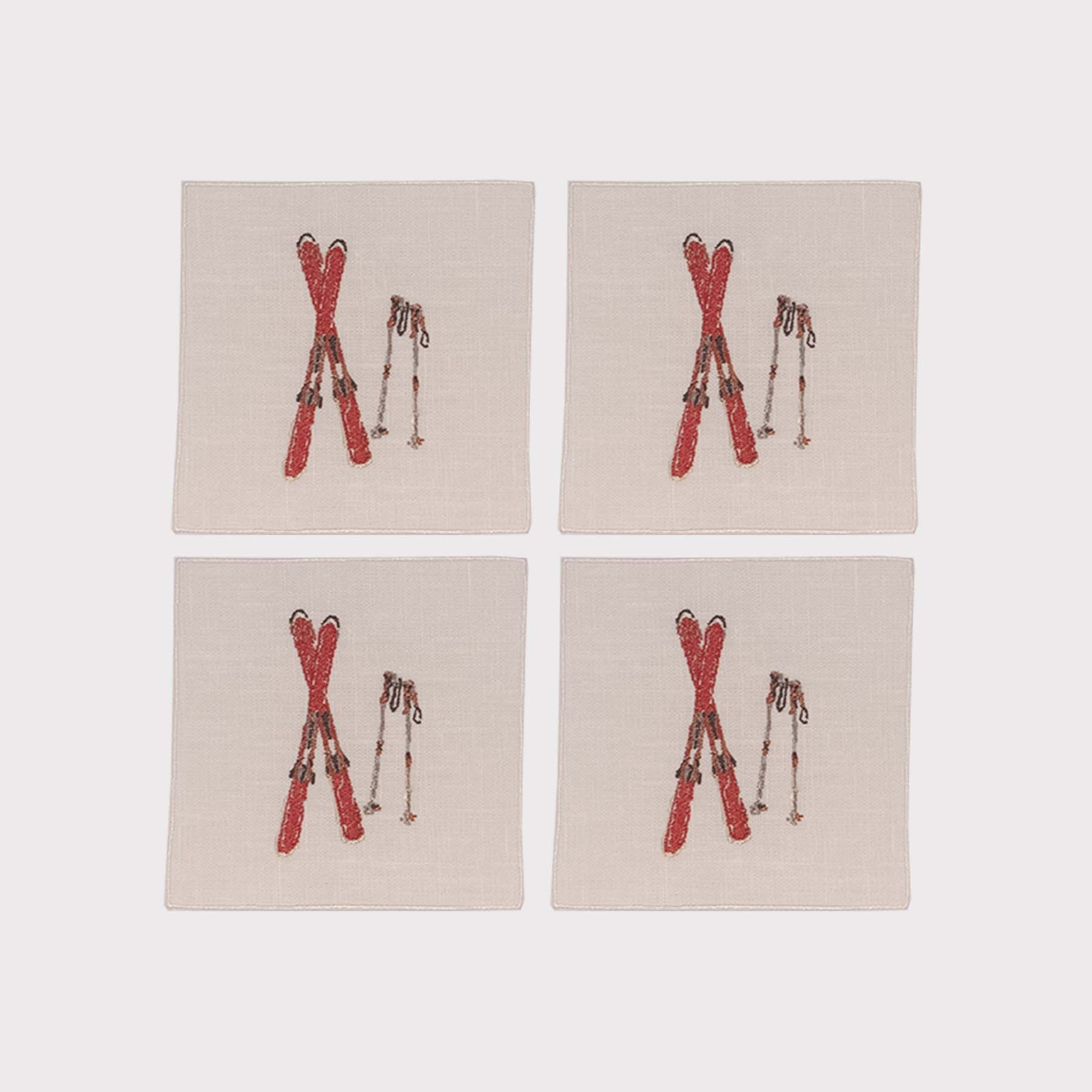 Après Ski Quadro Cocktail Napkin (Set of 4)