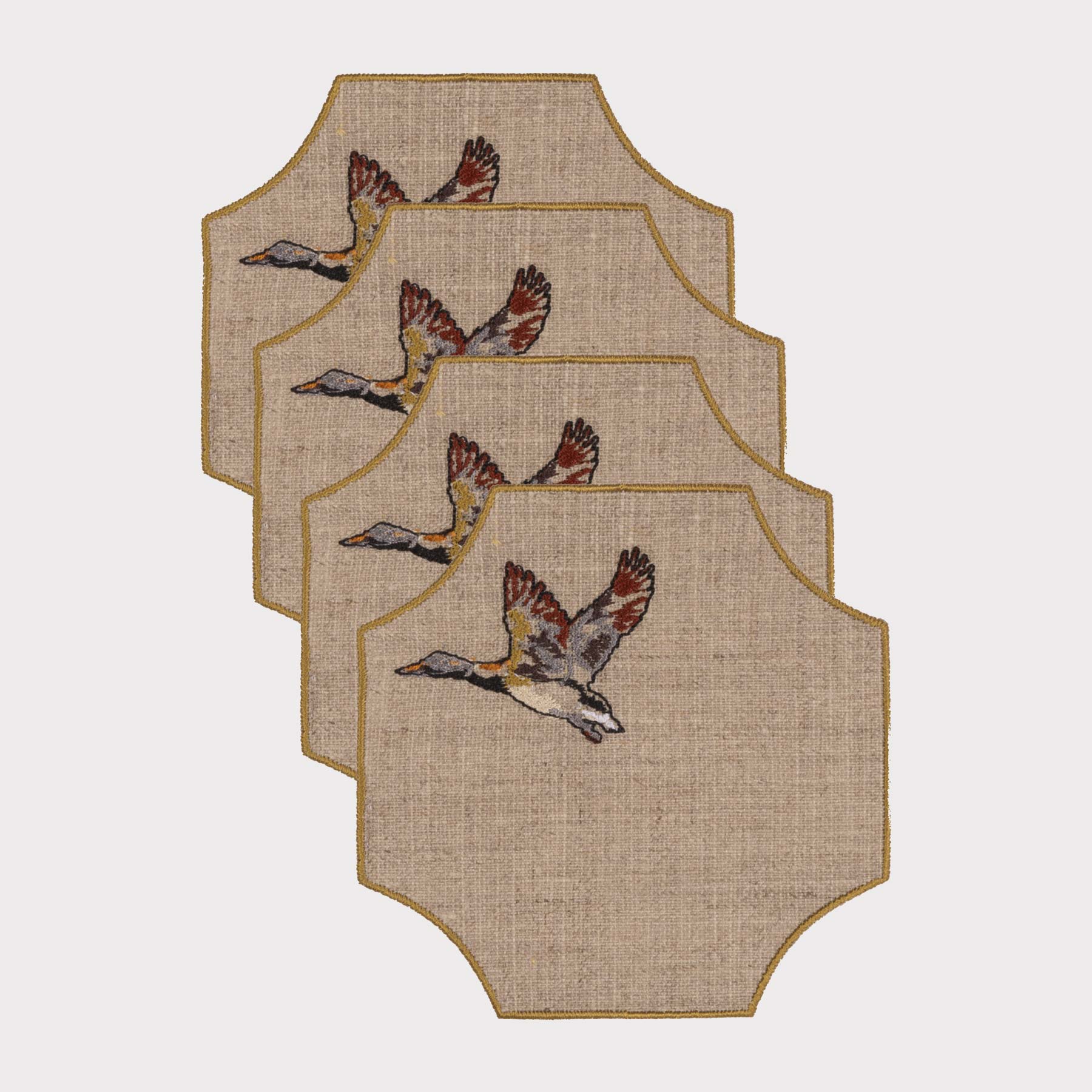Flying Duck Labyrinth Coaster (Set of 4)