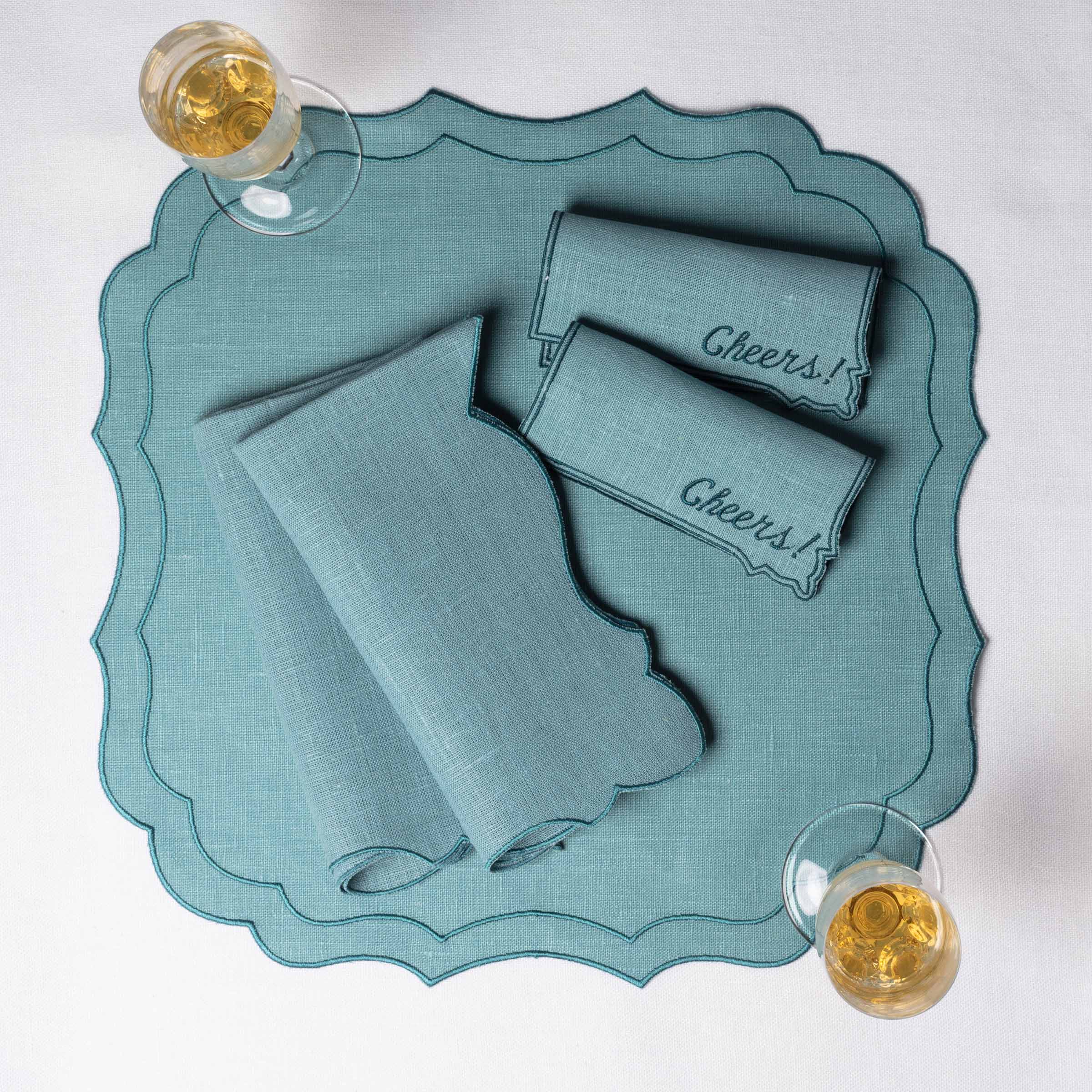 Cheers Cake Corner Cocktail Napkin (Set of 2)