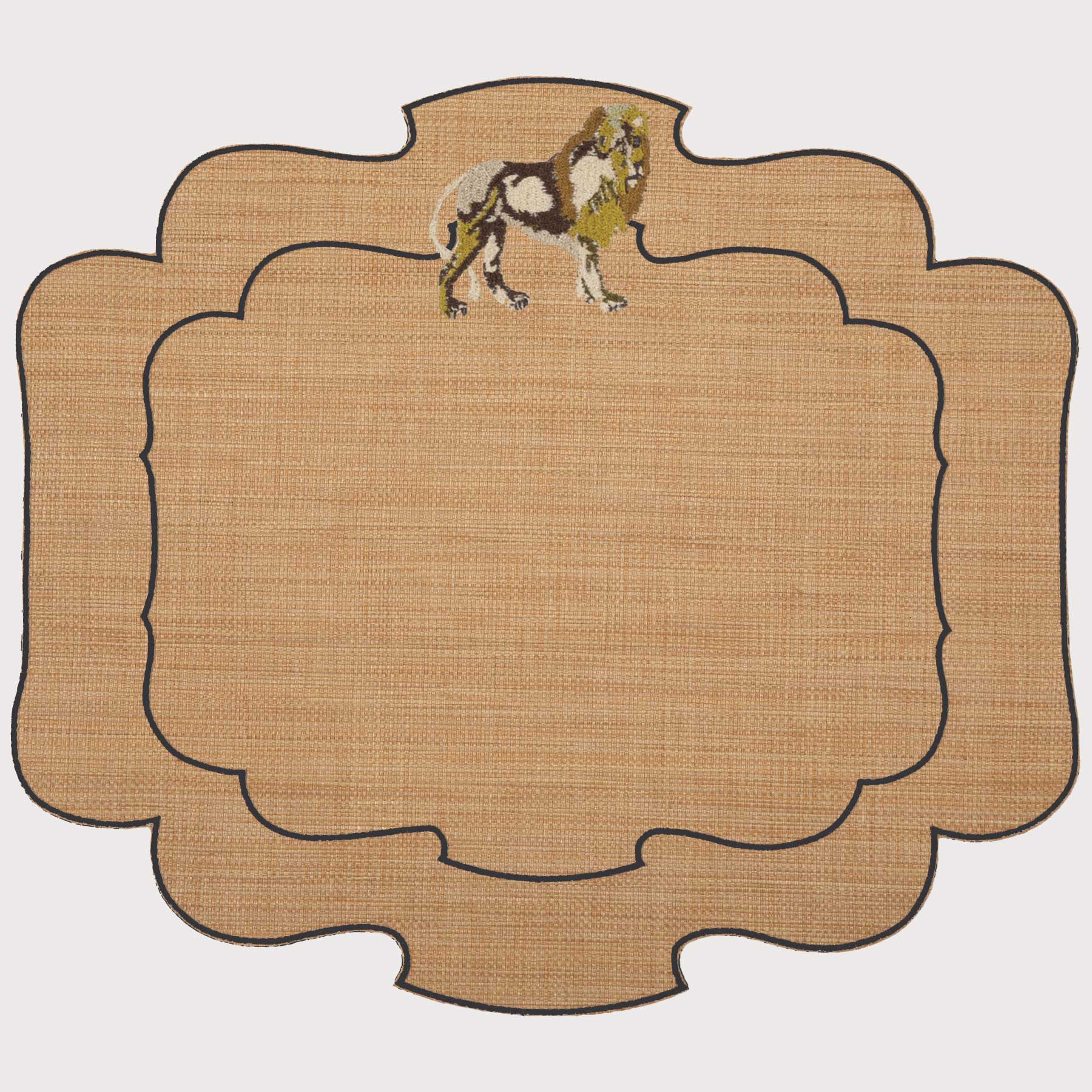 Tovaglietta Parentesi 800 Folk Lion in Rafia