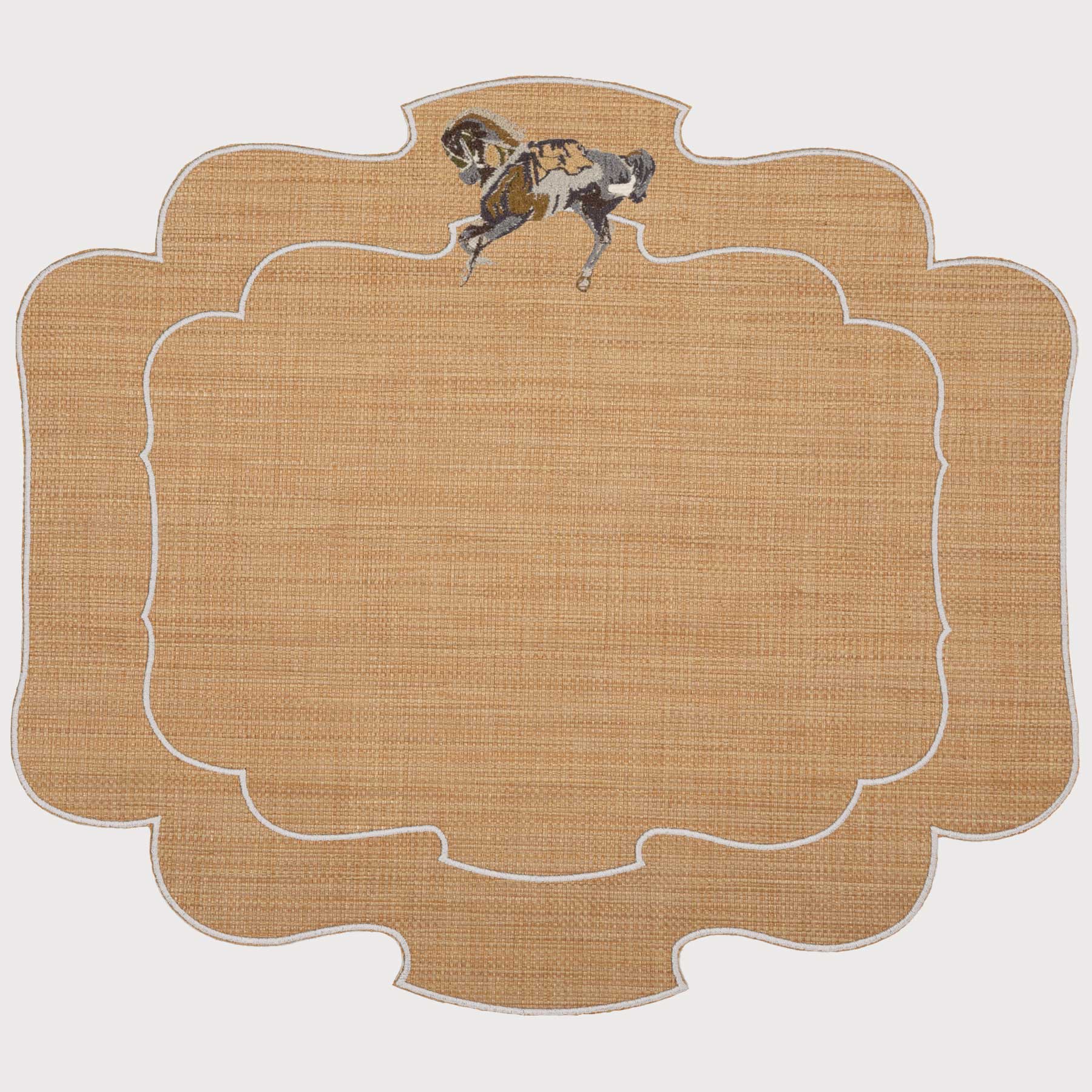 Tovaglietta Parentesi 800 Folk Horse in Rafia