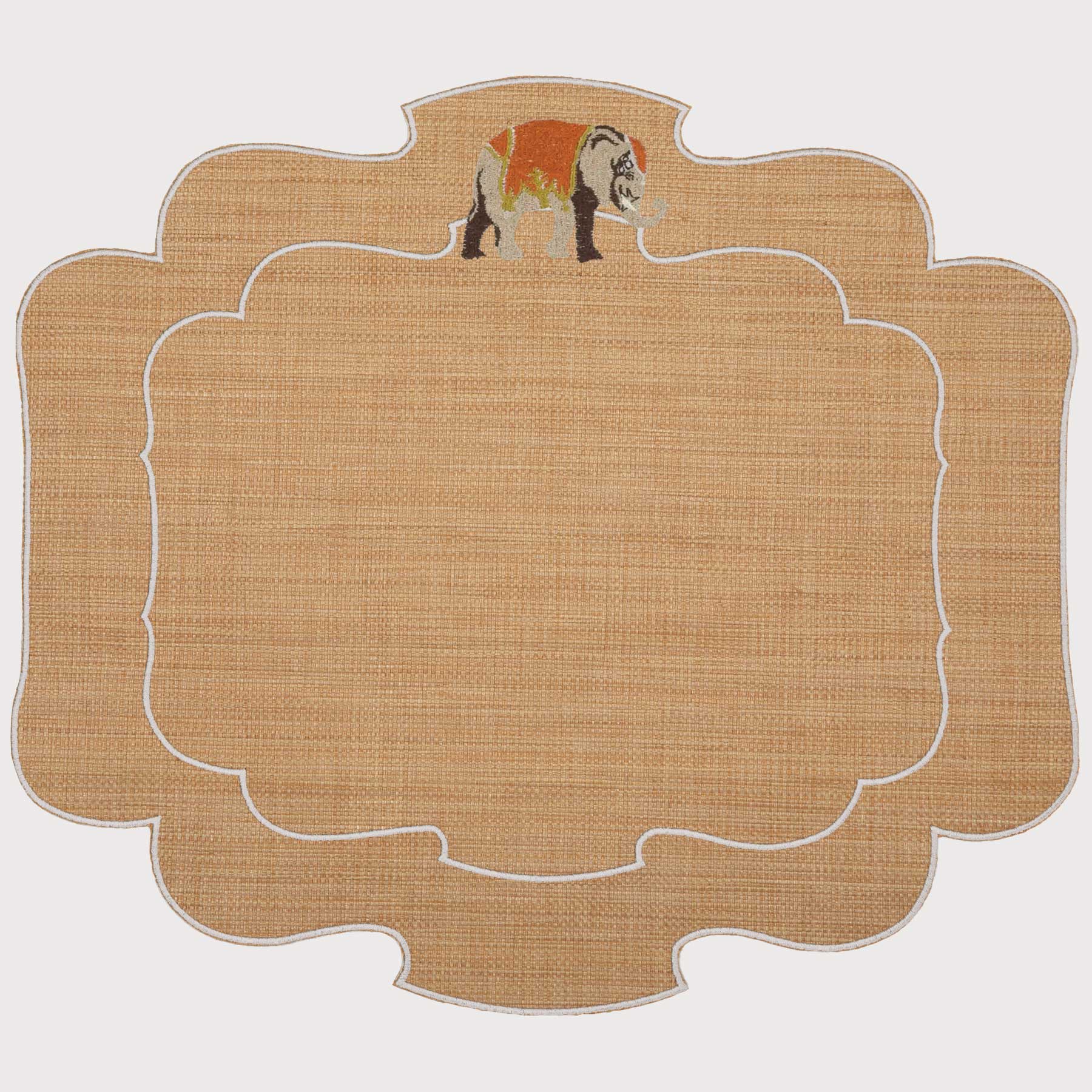 Tovaglietta Parentesi 800 Folk Elephant in Rafia