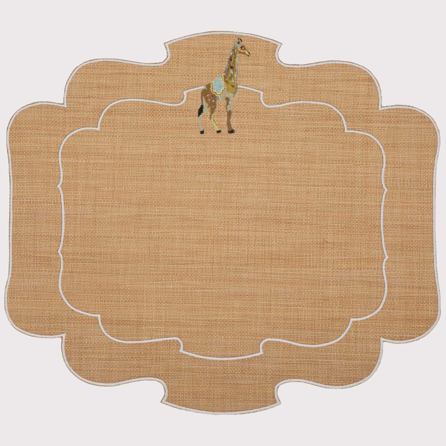 Tovaglietta Parentesi 800 Folk Giraffe in Rafia