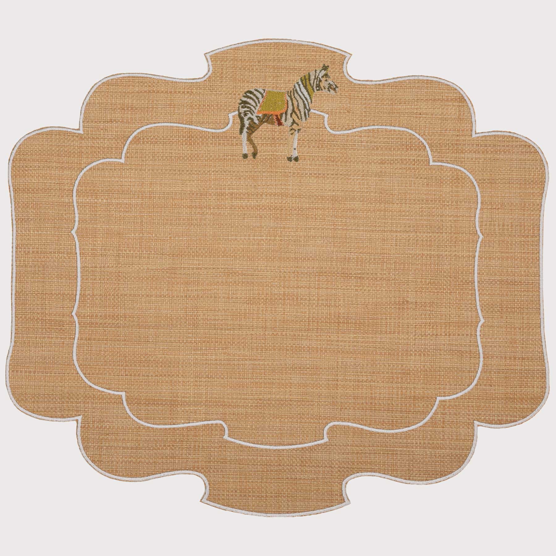 Tovaglietta Parentesi 800 Folk Zebra in rafia