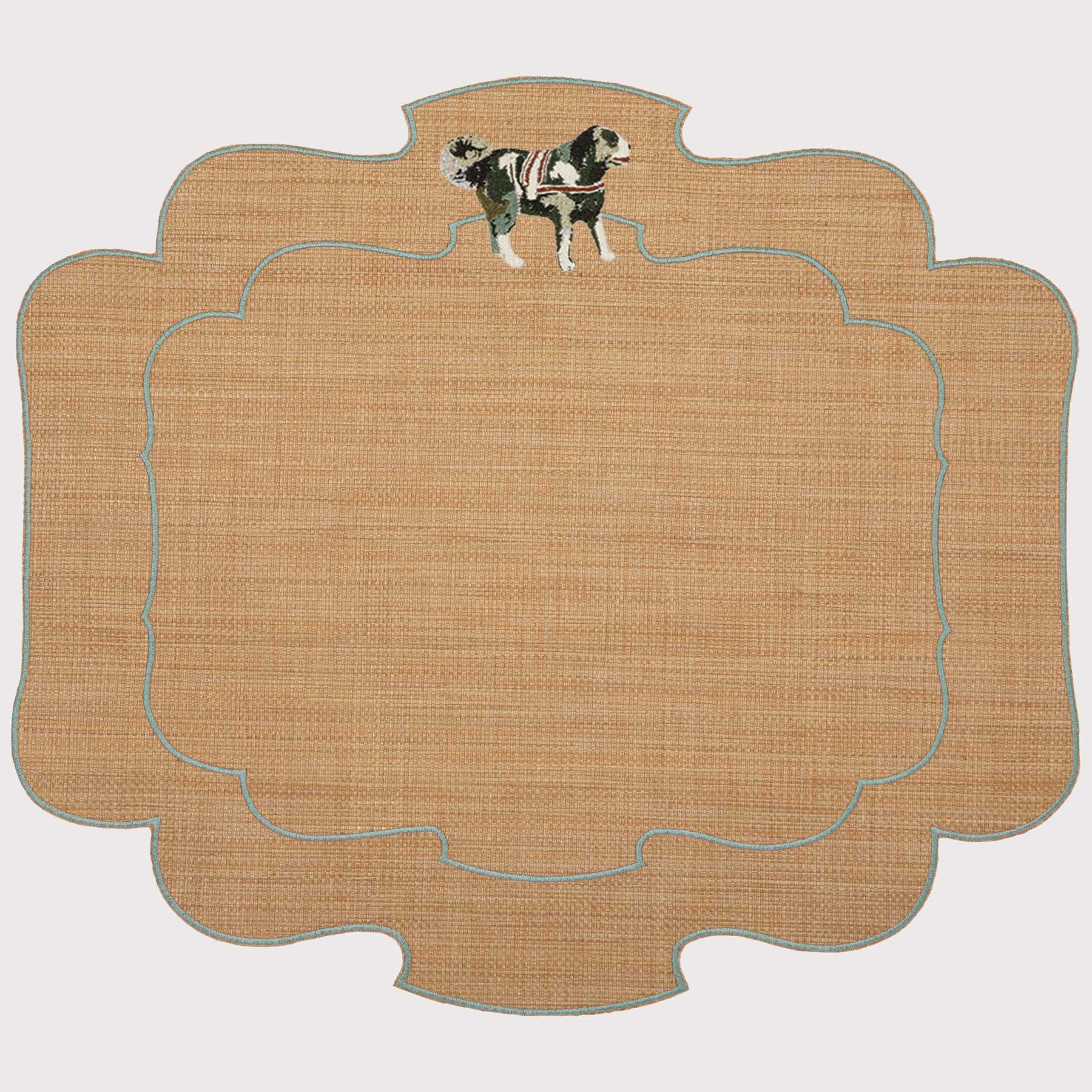 Tovaglietta Parentesi 800 Folk St. Bernard in Rafia