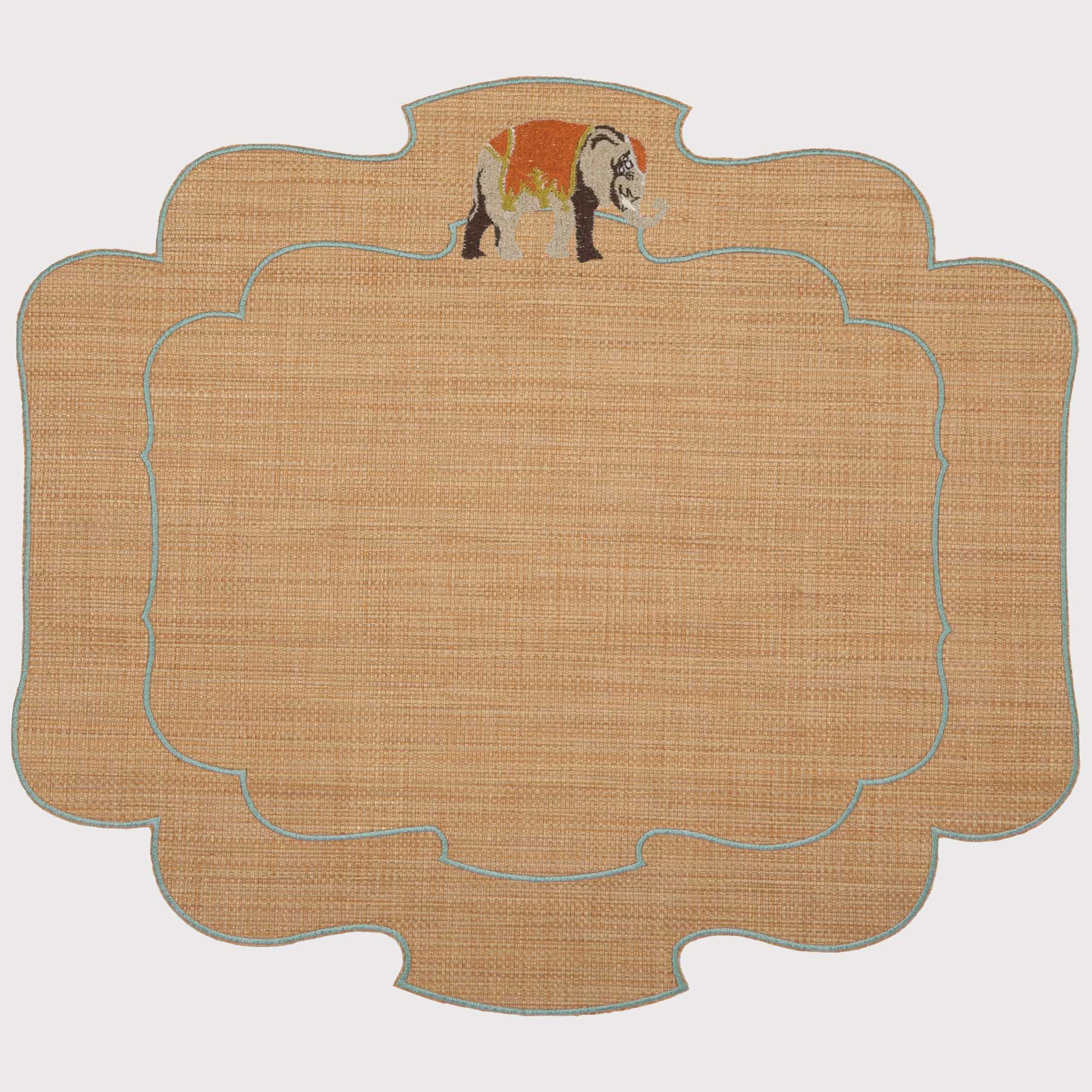 Tovaglietta Parentesi 800 Folk Elephant in Rafia