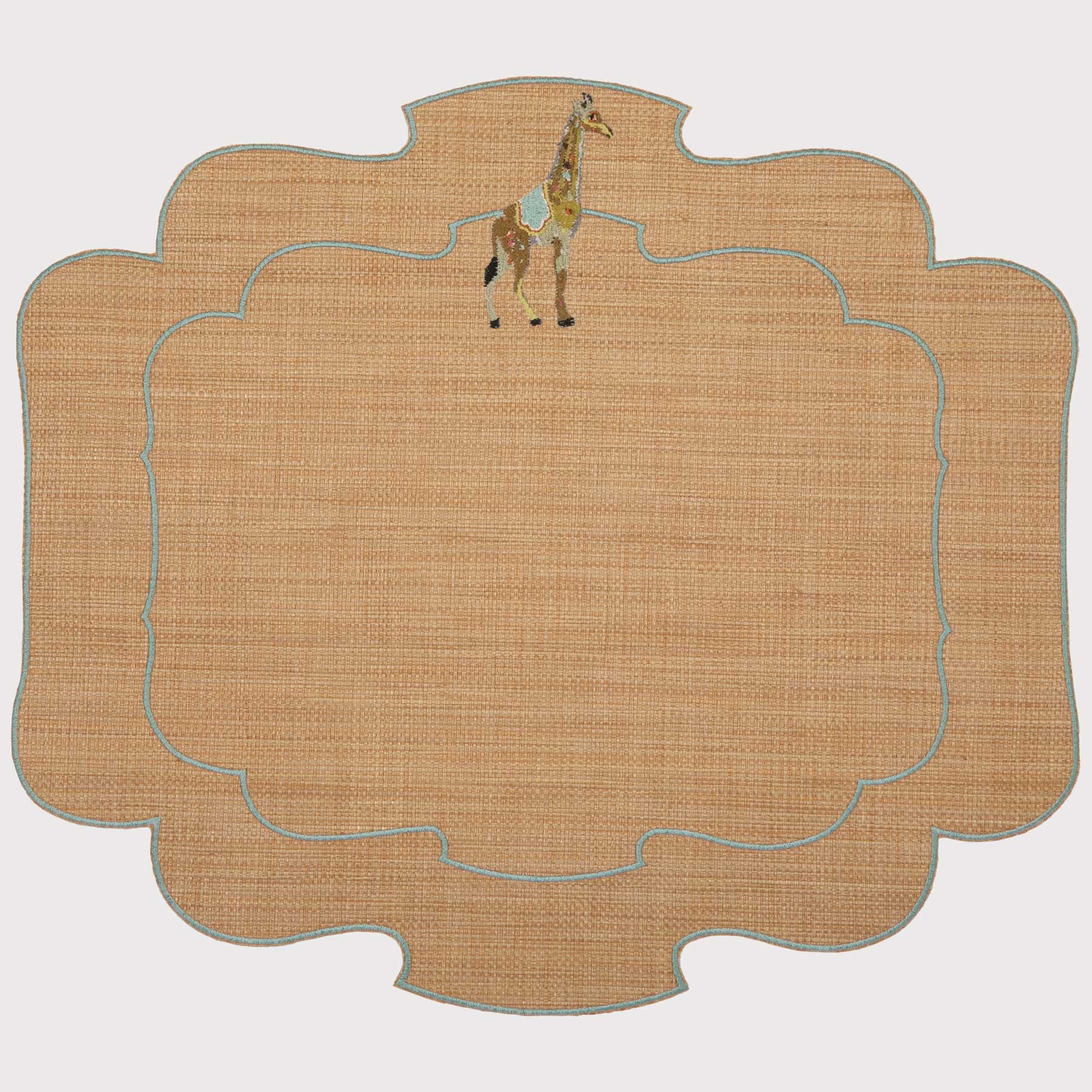 Tovaglietta Parentesi 800 Folk Giraffe in Rafia