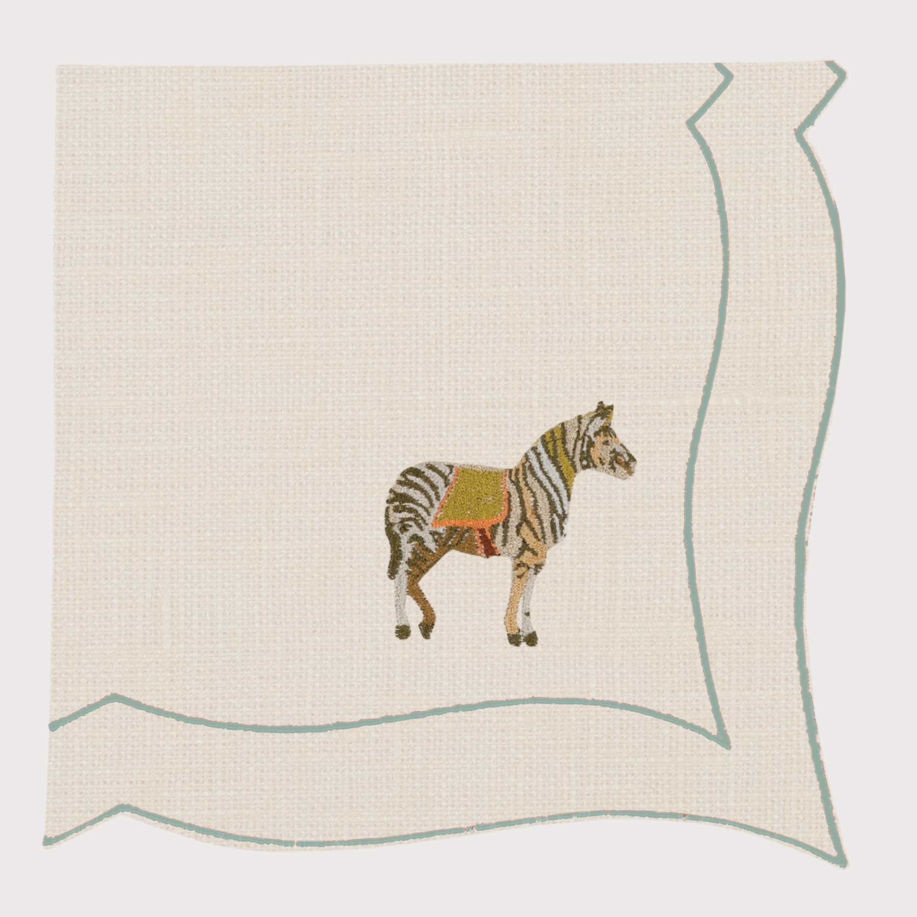 Tovagliolo Parentesi Rectangular Folk Zebra