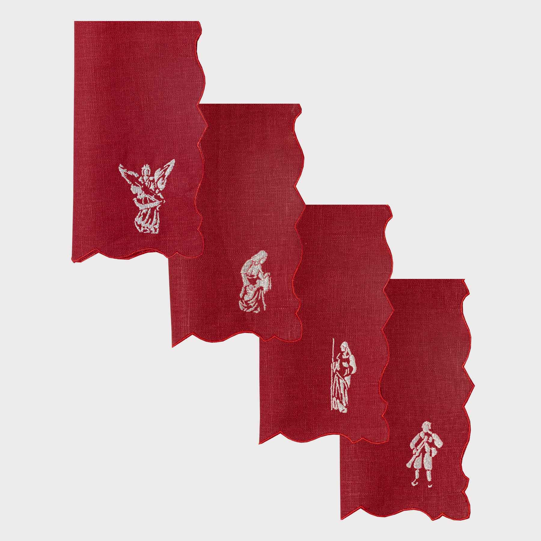 Nativity Scene Angelina Napkin (Set of 4)