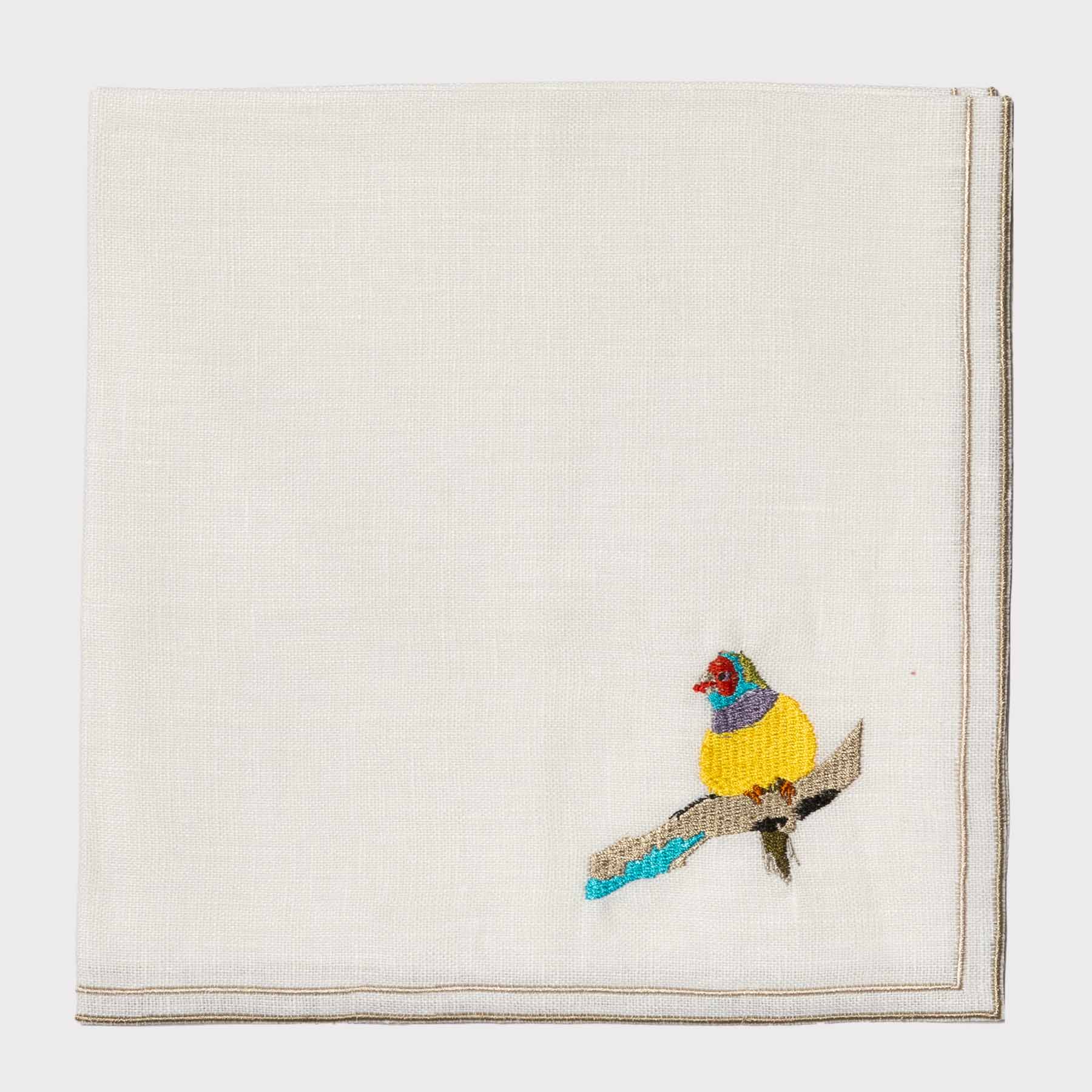 Birds Doppio Quadro Napkin (Set of 6)