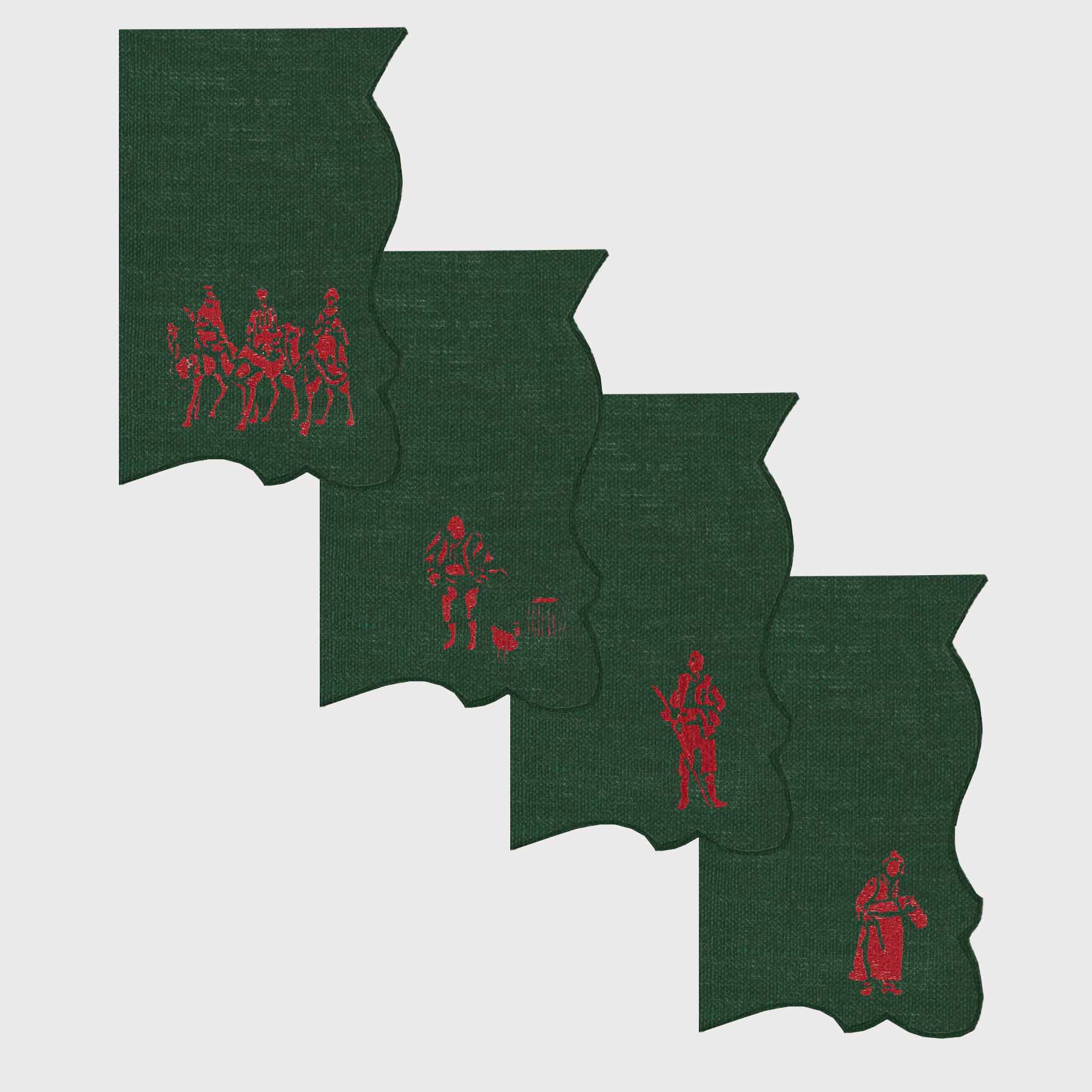 Three Wise Men & Shepherds Angelina Napkin (Set of 4)