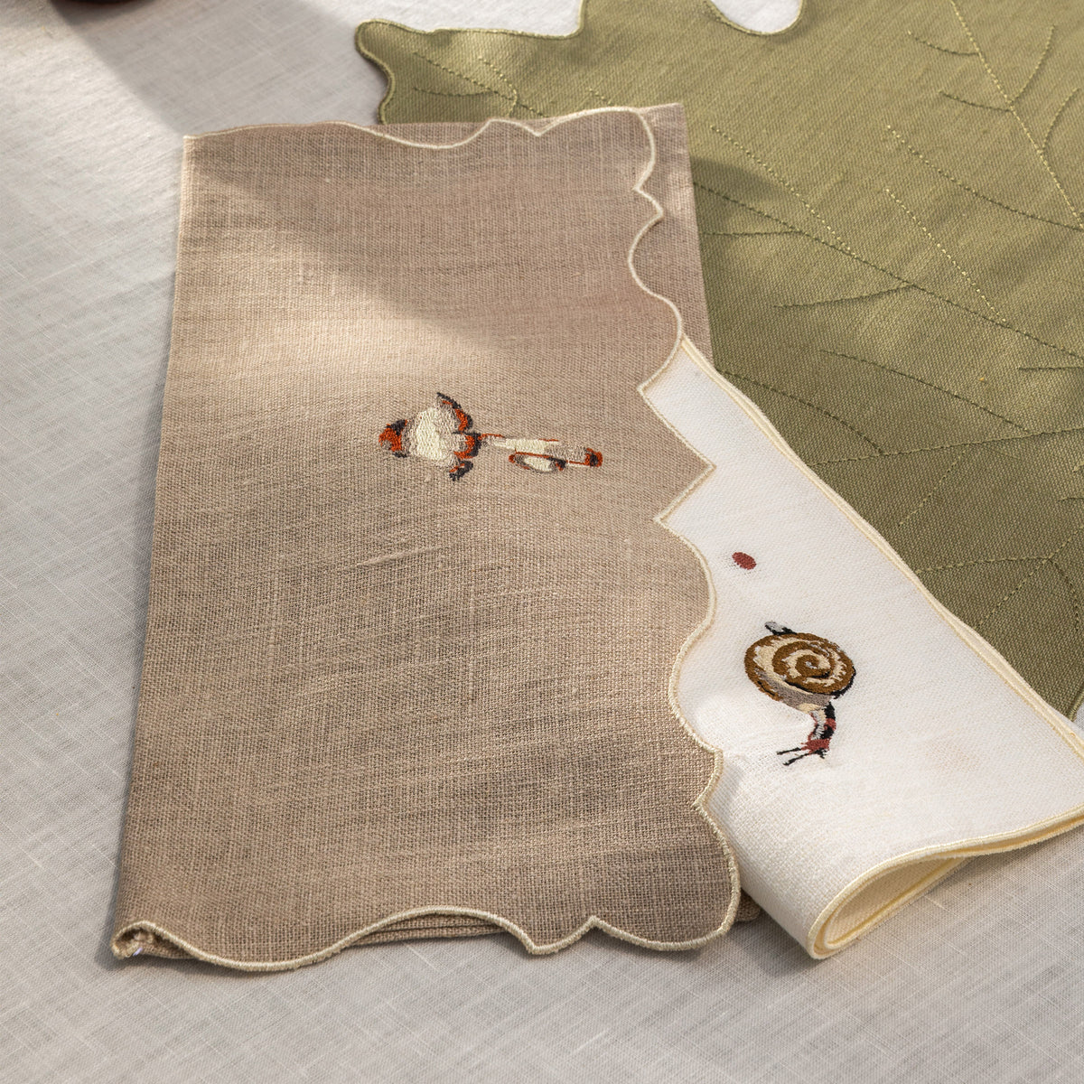 Wild Mushrooms Angelina Napkin Pocket