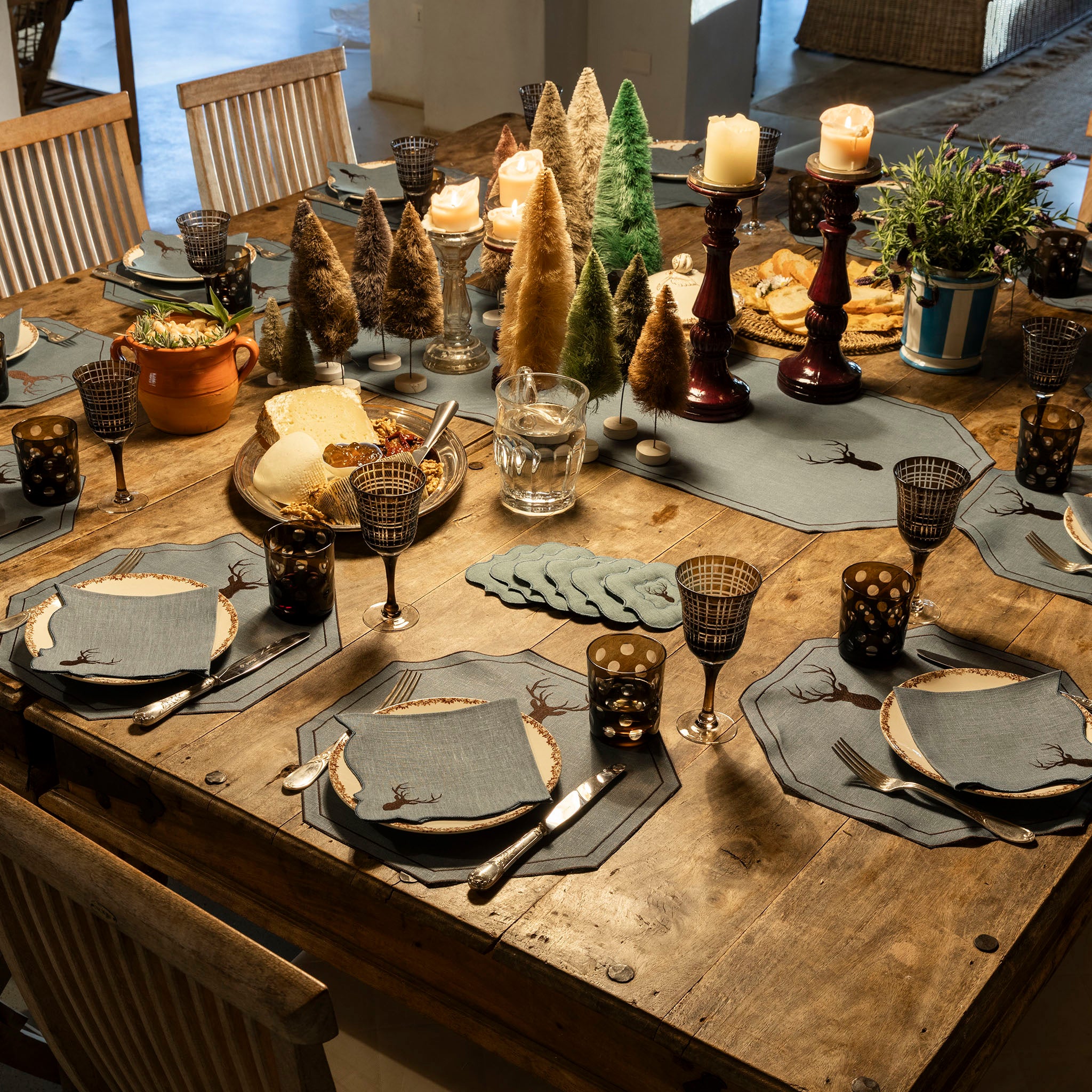 Mountain Deer Octagon Placemat