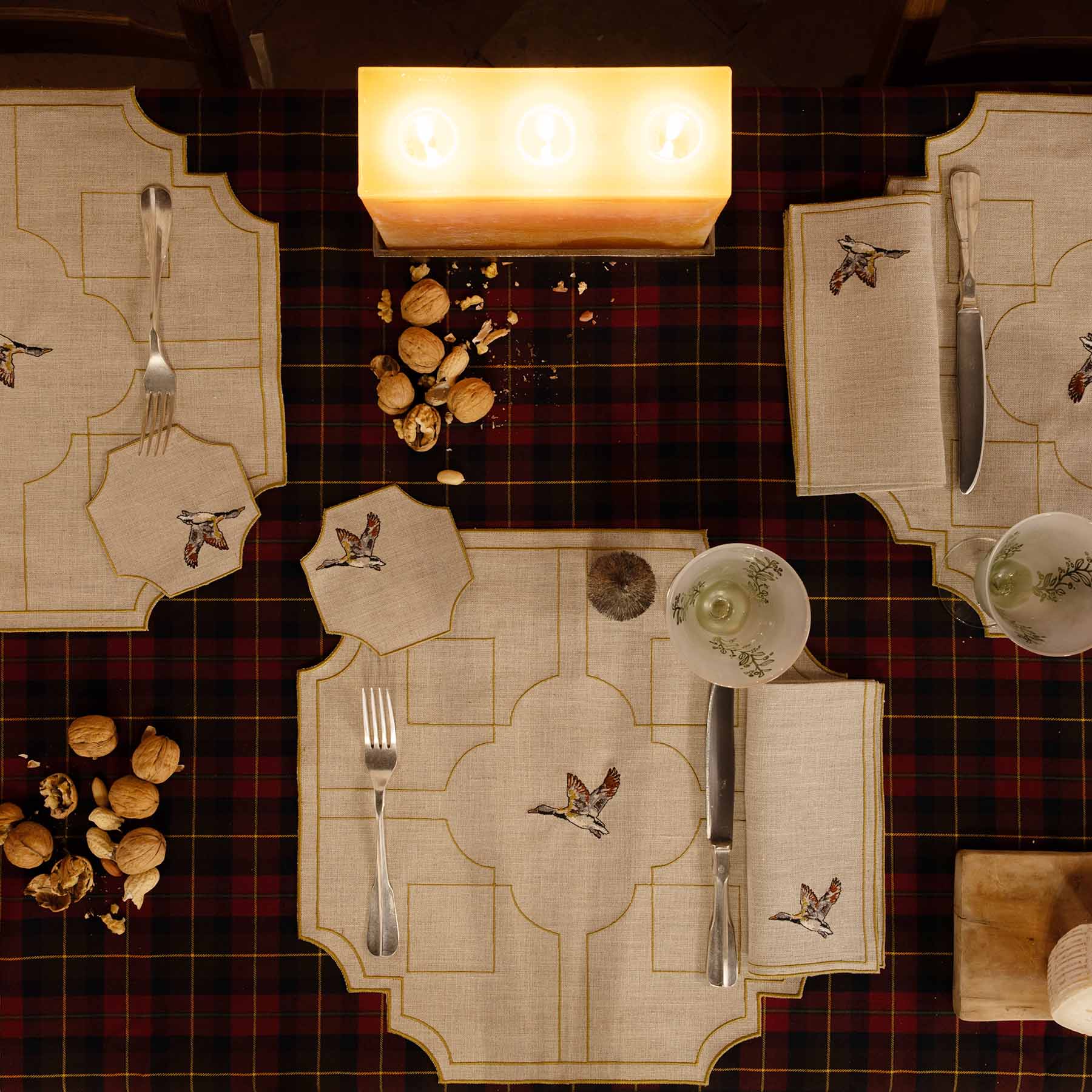 Flying Duck Labyrinth Placemat (Set of 2)