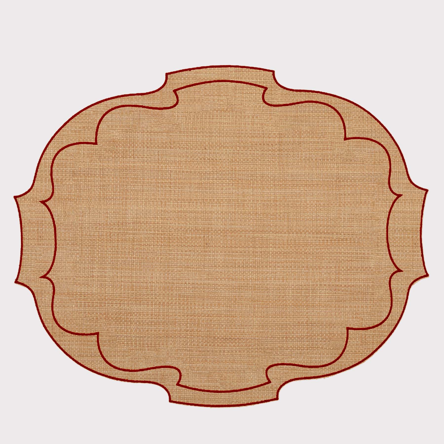 Raffia Parentesi Oval Placemat