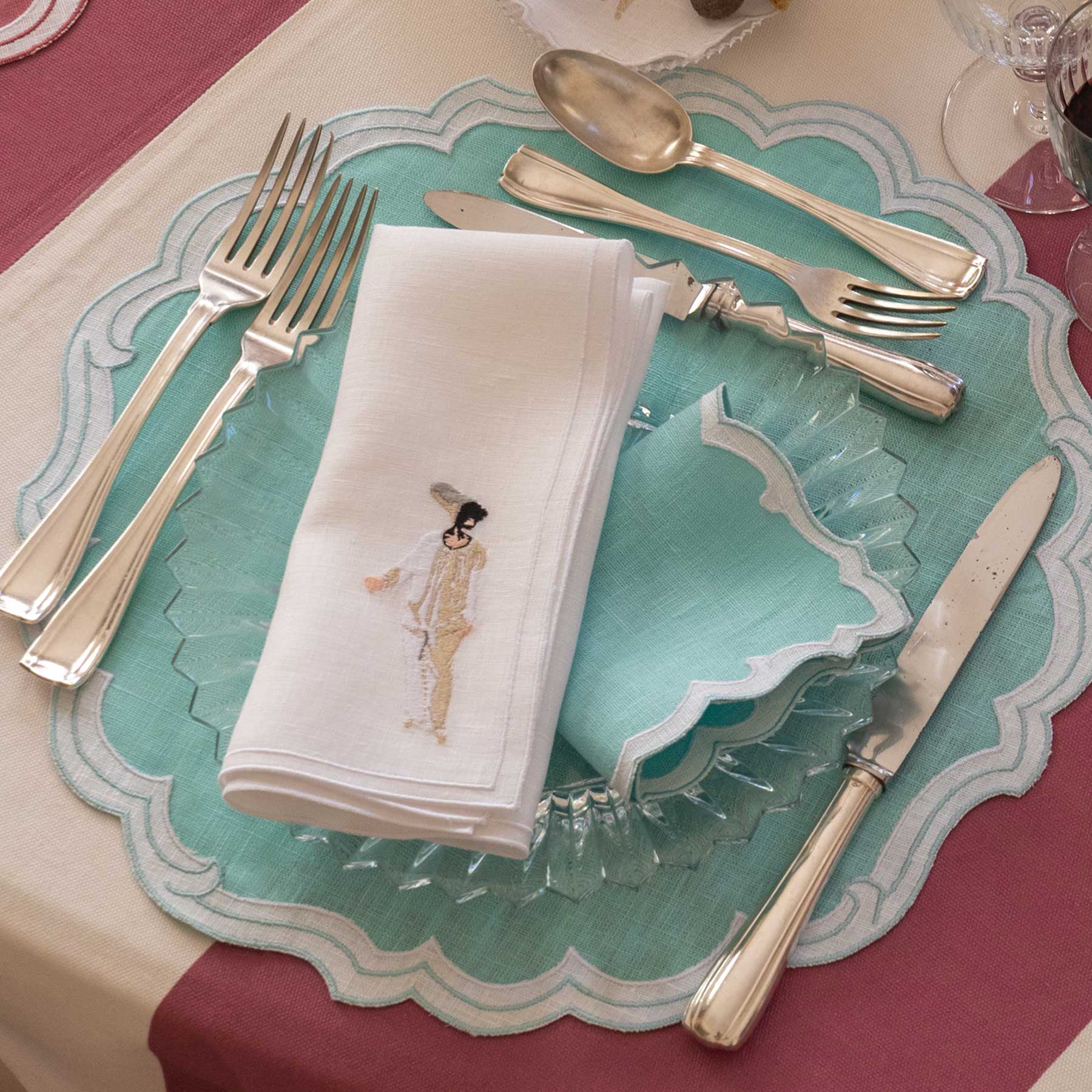 Tovagliolo Doppio Quadro Pulcinella