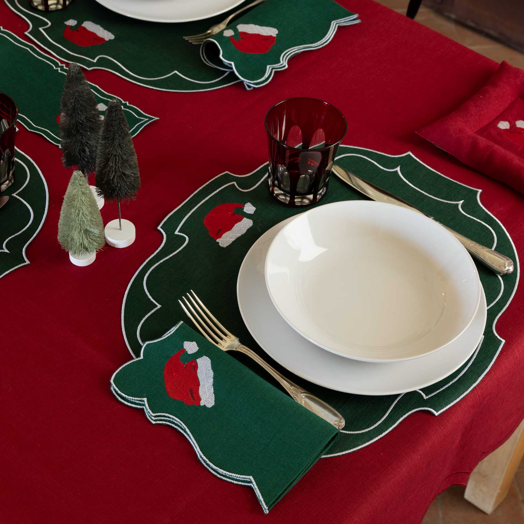 Santa Hat Tablescape
