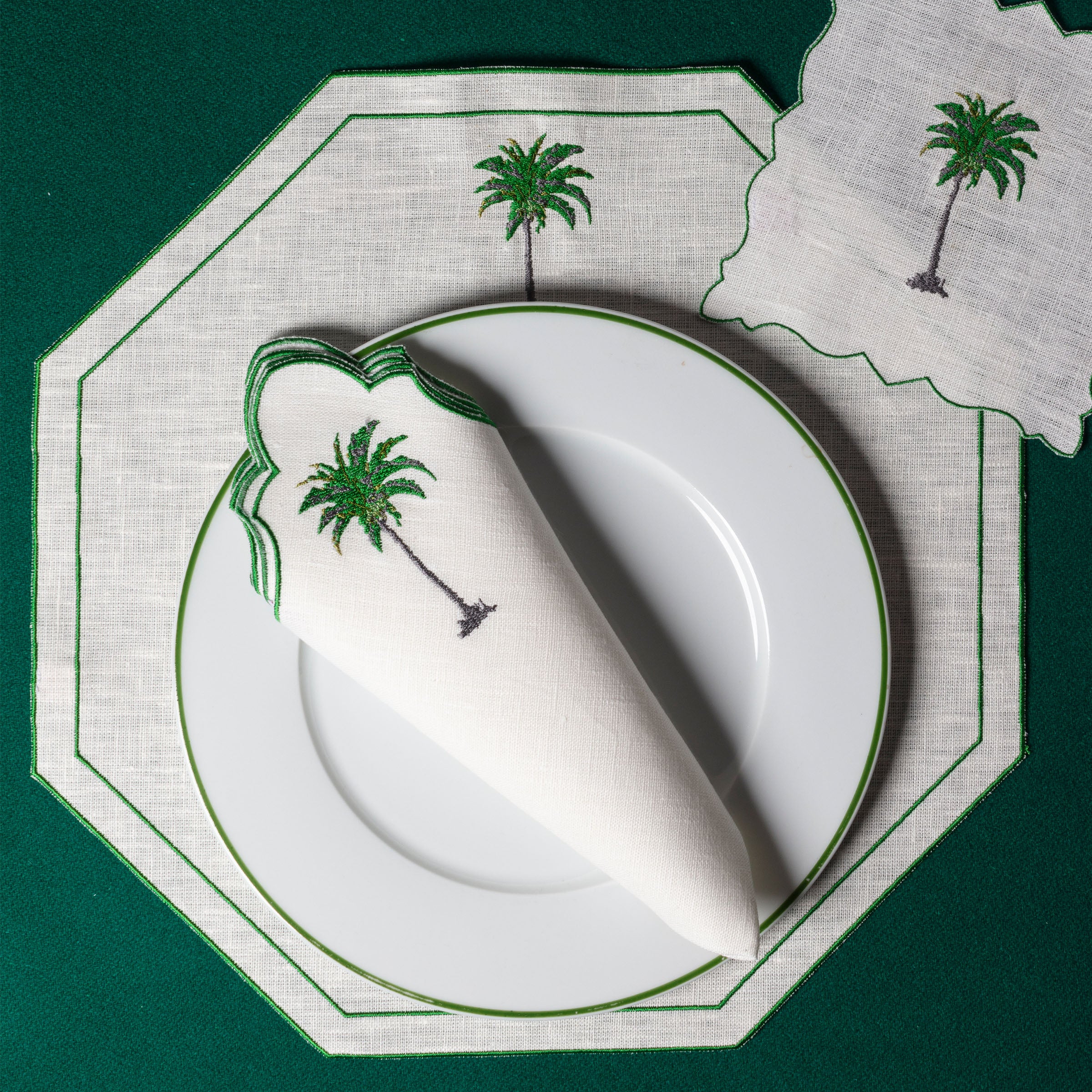 Tovaglietta Octagon Palm & Papyrus (set da 2)