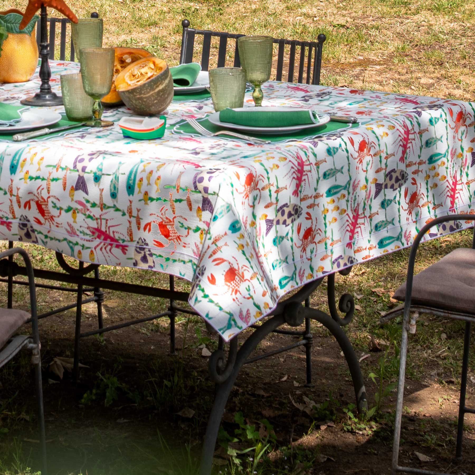 Tovaglia Frame Lobster in Rafia