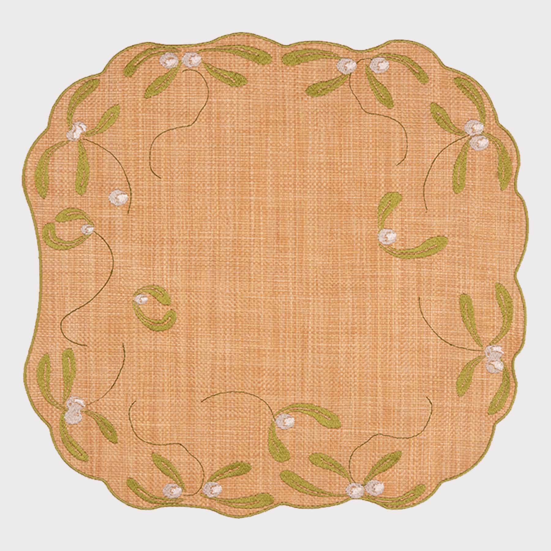 Raffia Mistletoe Placemat