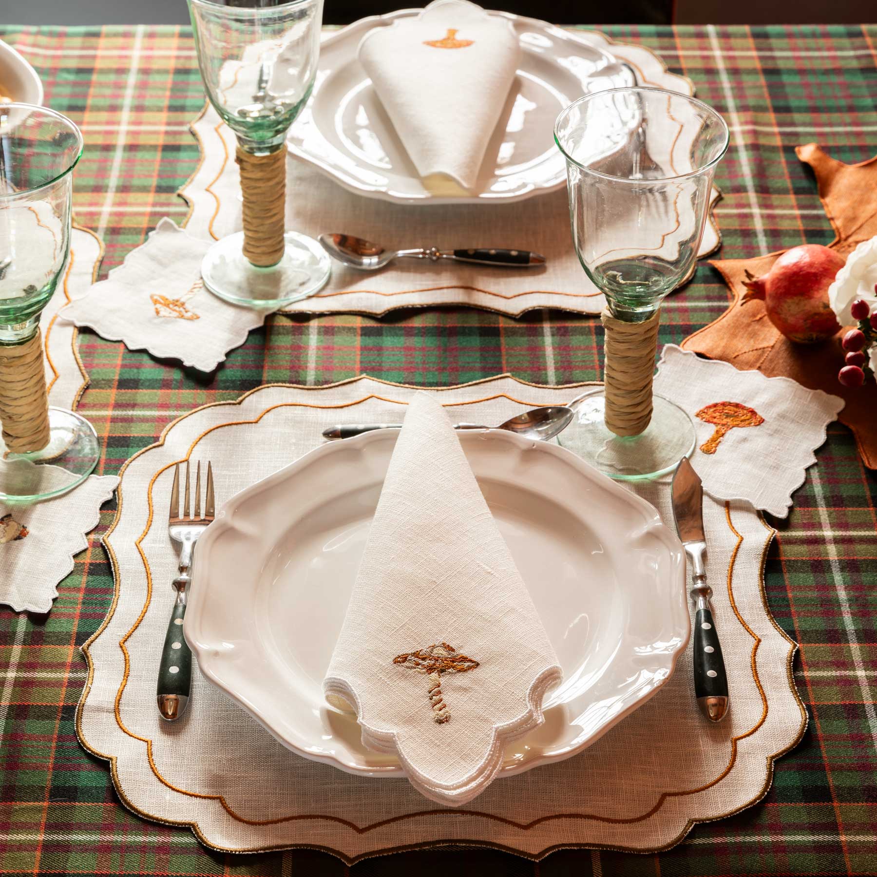 Wild Mushrooms Tablescape
