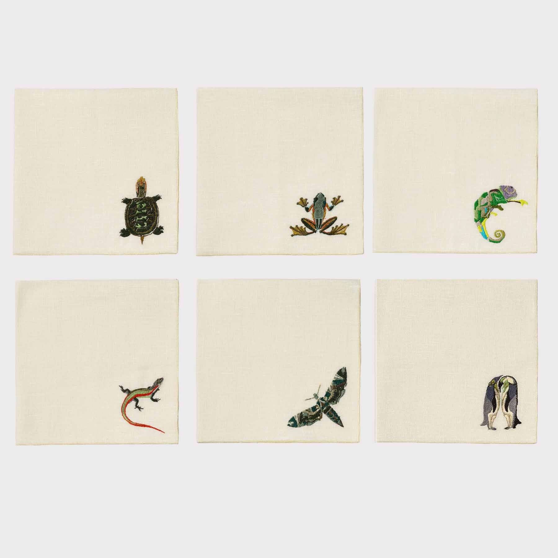 Exotic Animals Quadro Napkin (Set of 6)