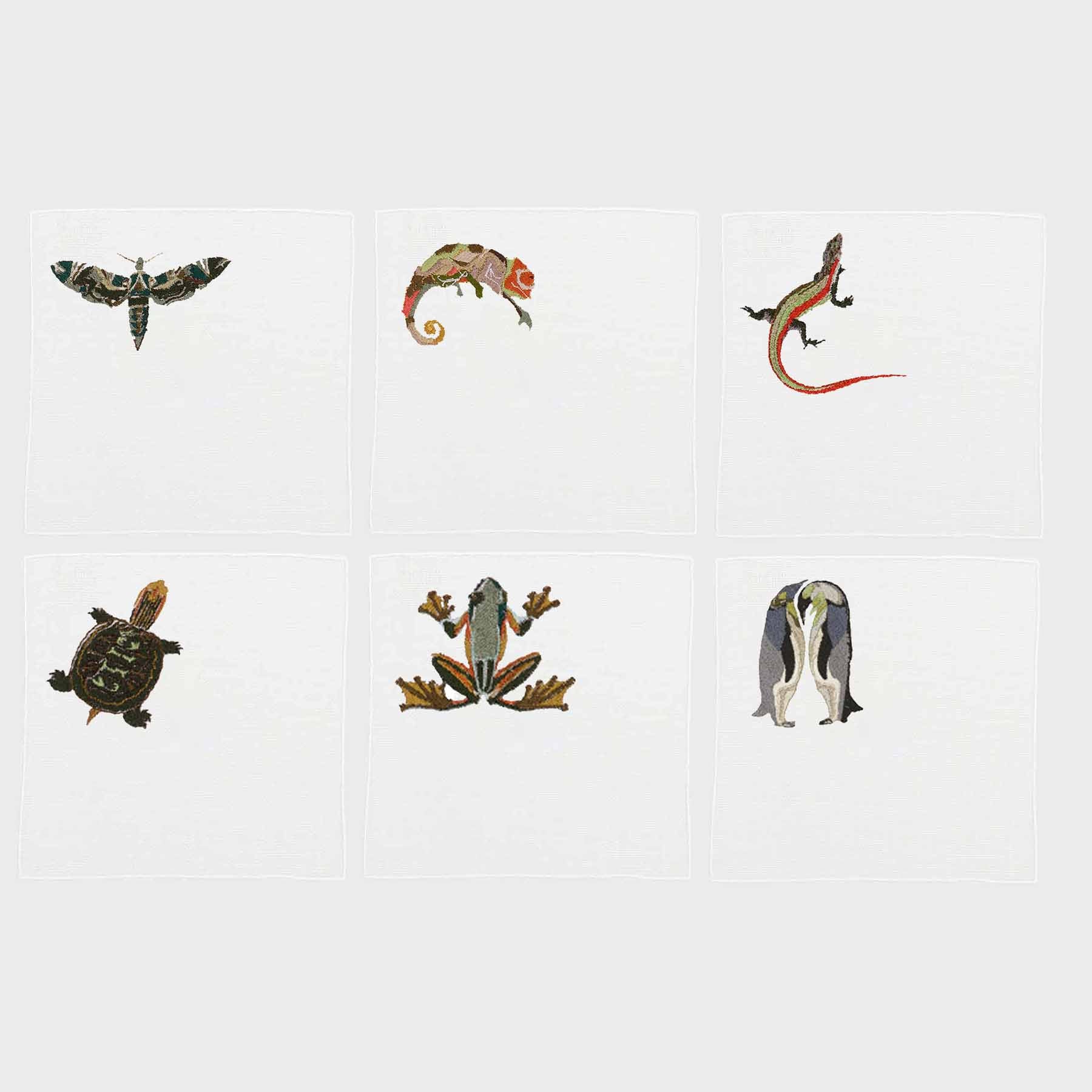 Exotic Animals Quadro Coaster (Set of 6)