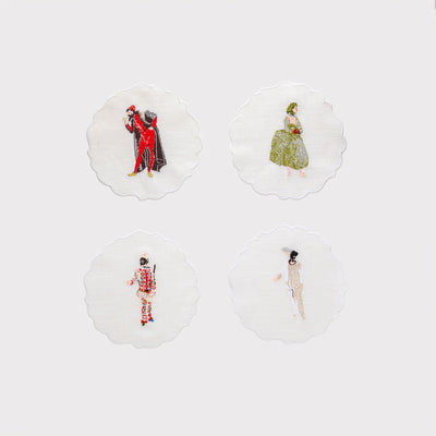 Sottobicchieri Victoria Smooth Masquerade (set da 4)