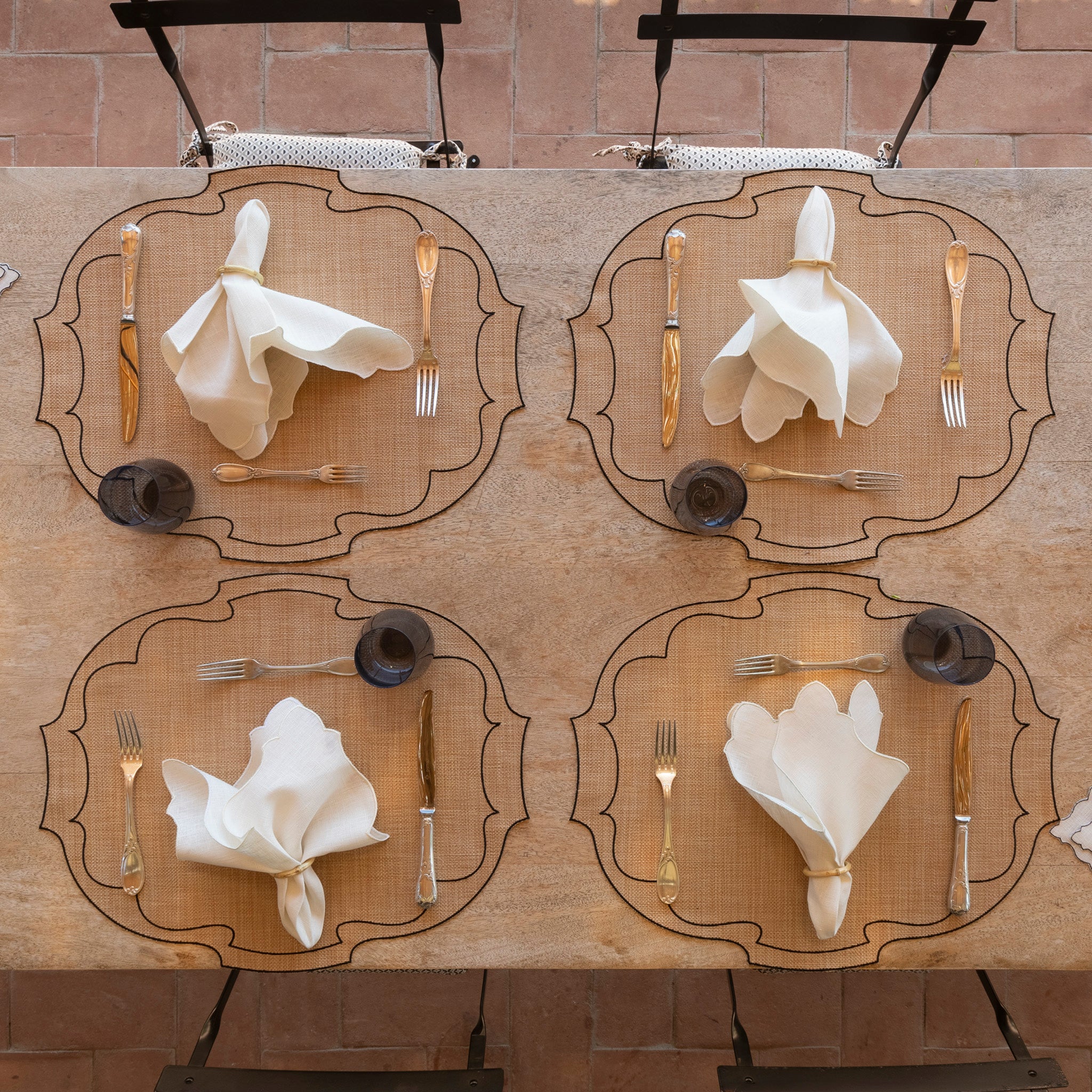 Raffia Parentesi Oval Placemat