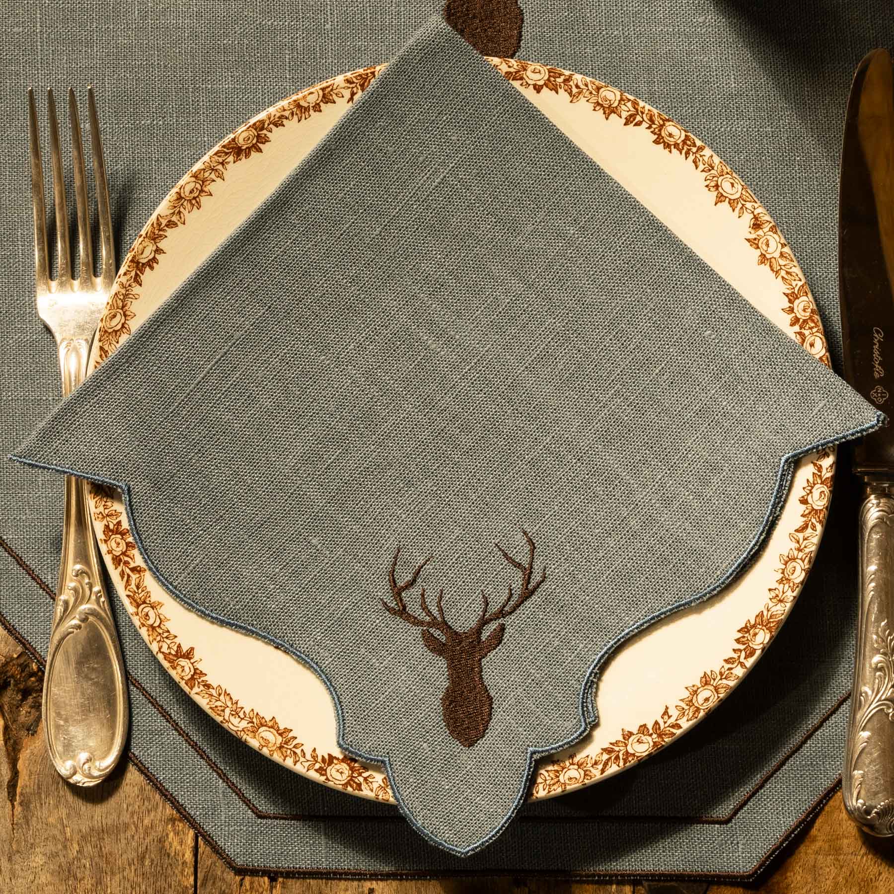 Mountain Deer Angelina Napkin (Set of 2)