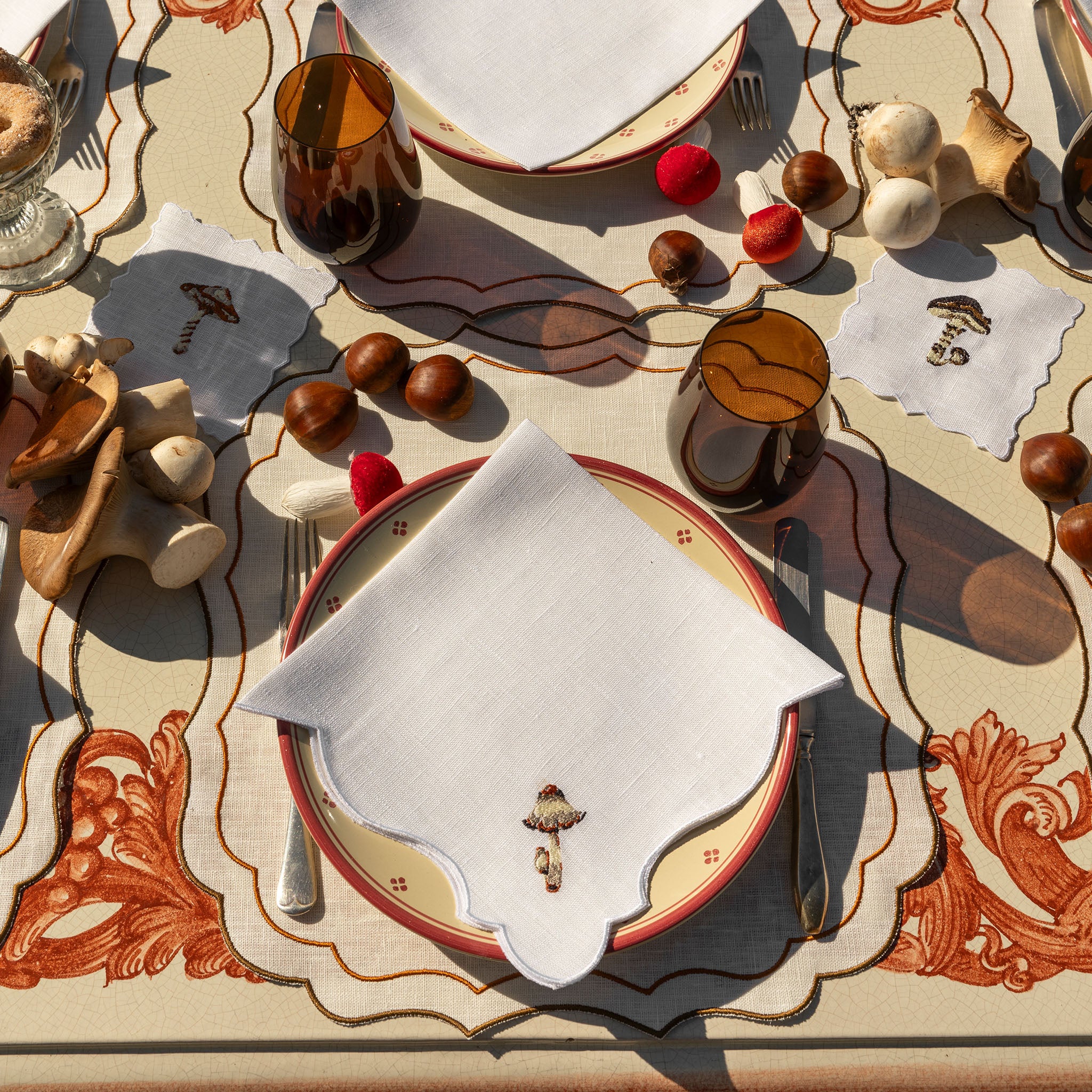 Wild Mushrooms Angelina Napkin