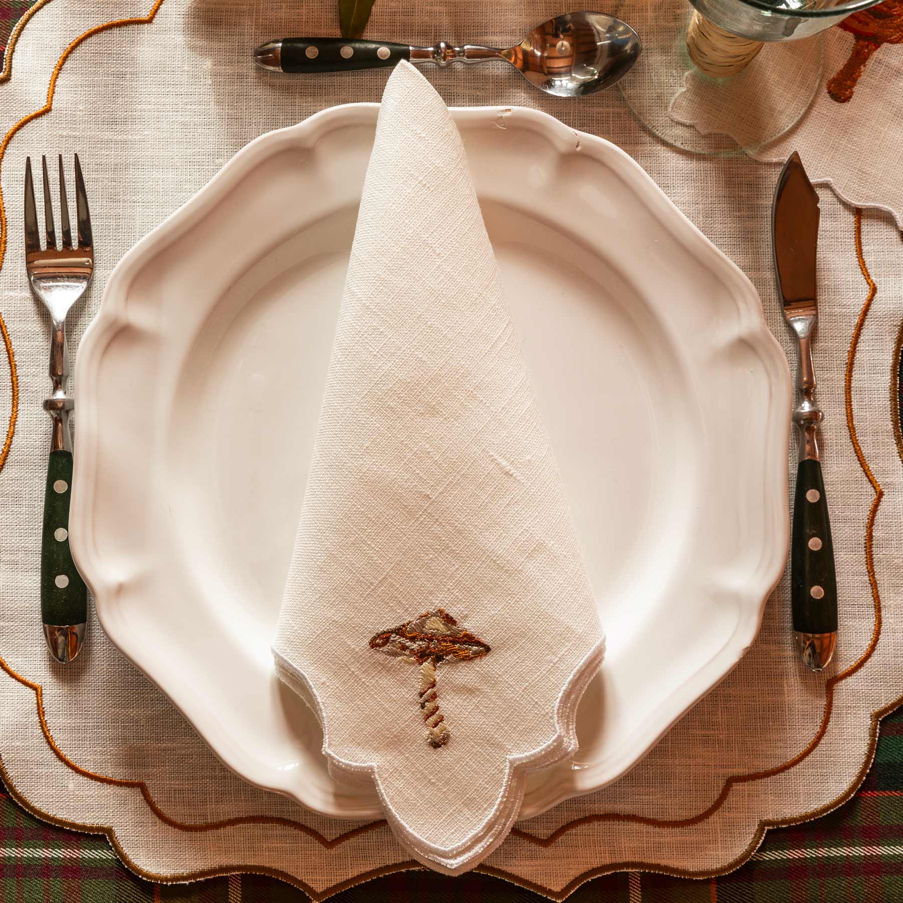 Wild Mushrooms Angelina Napkin (Set of 3)