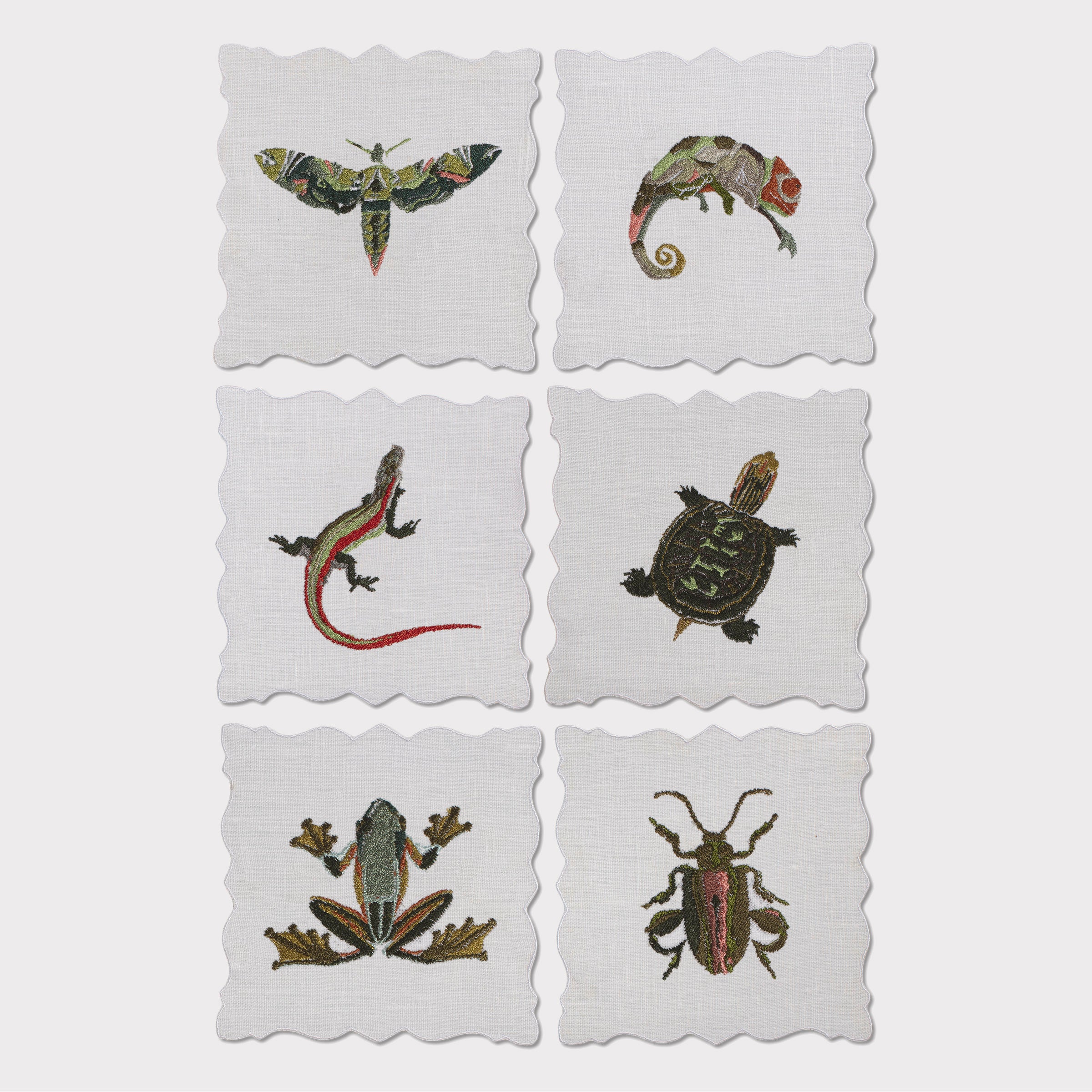 Exotic Animals Angelina Coaster (Set of 6)