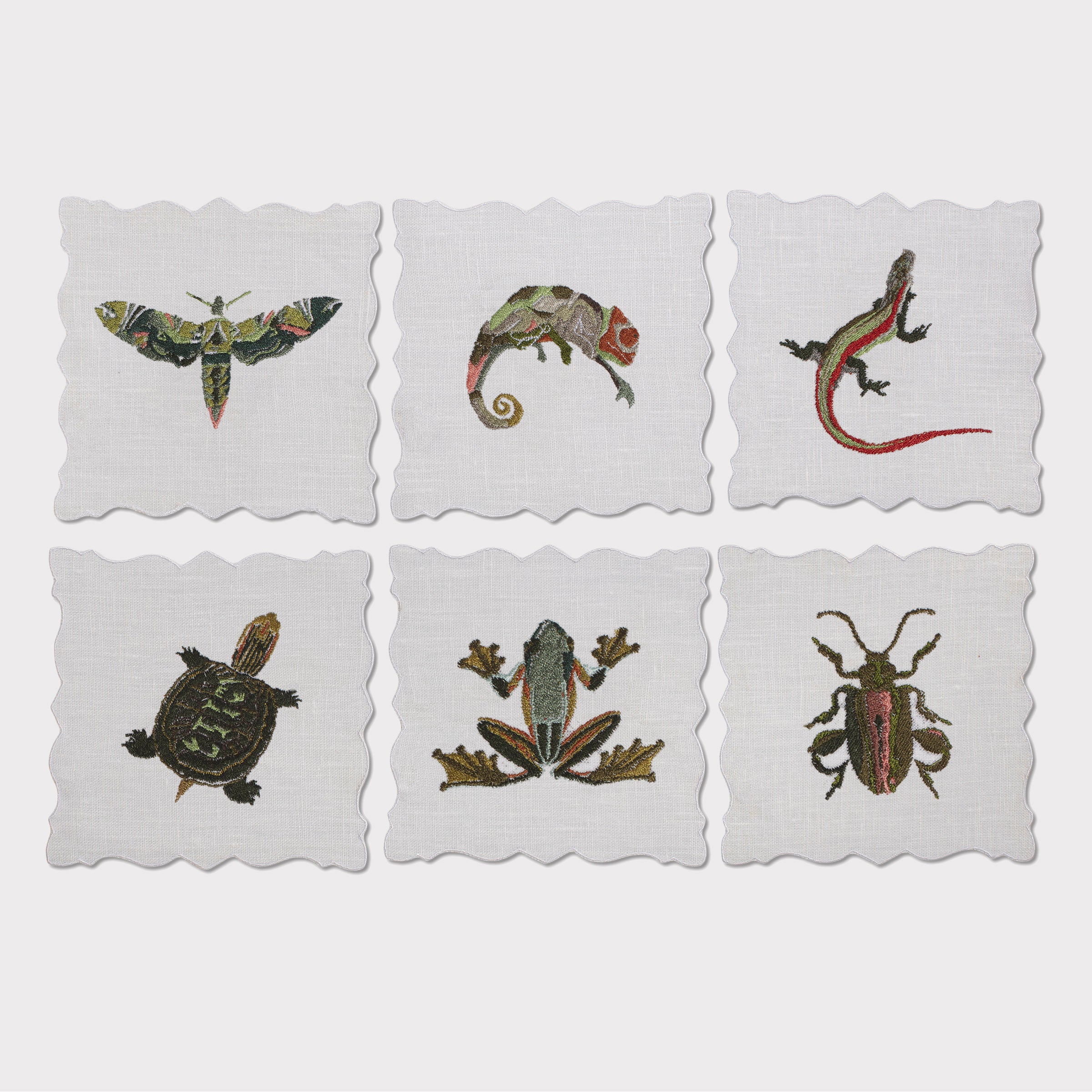 Exotic Animals Angelina Cocktail Napkin (Set of 6)