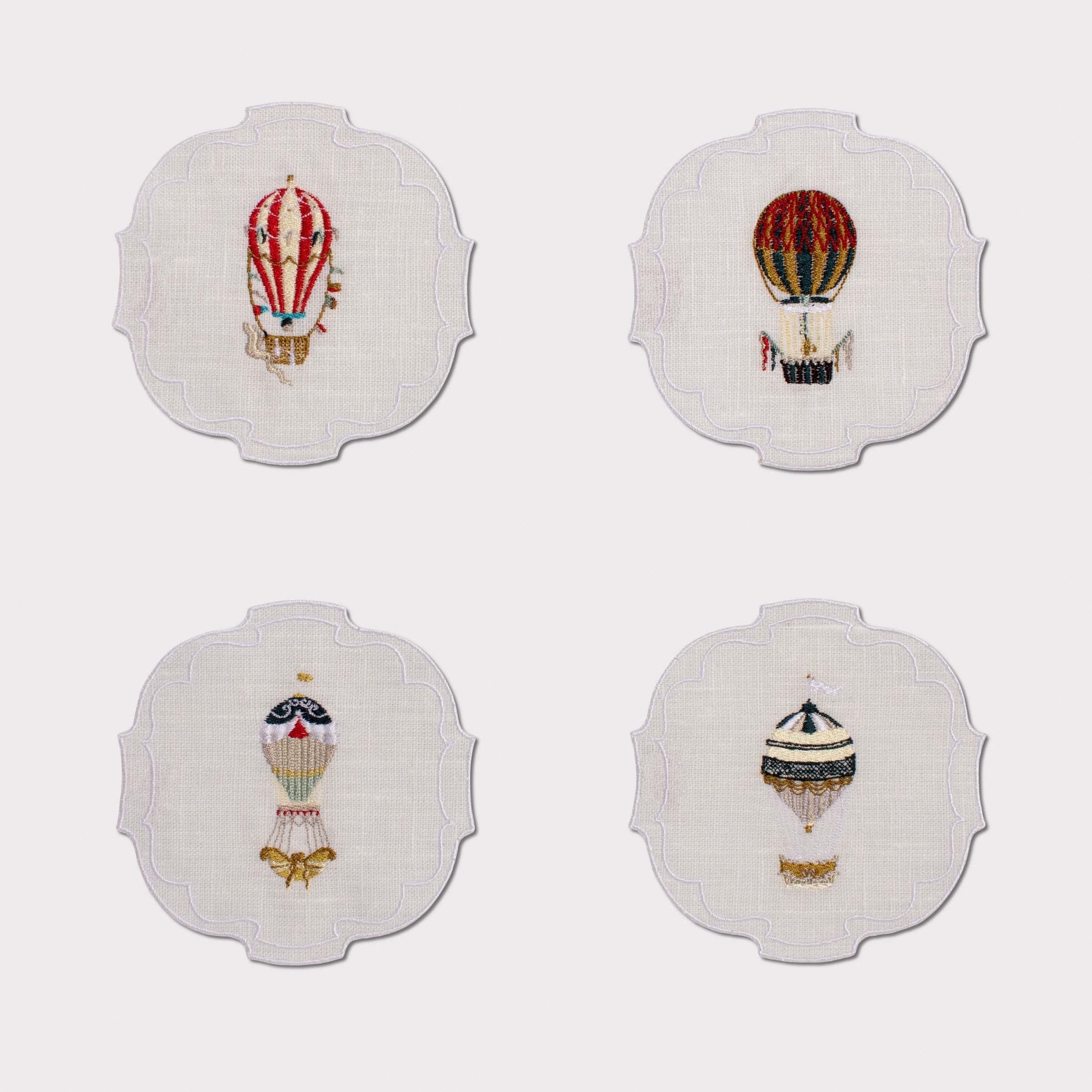 Up In The Air Parentesi Oval Coaster (Set of 4)